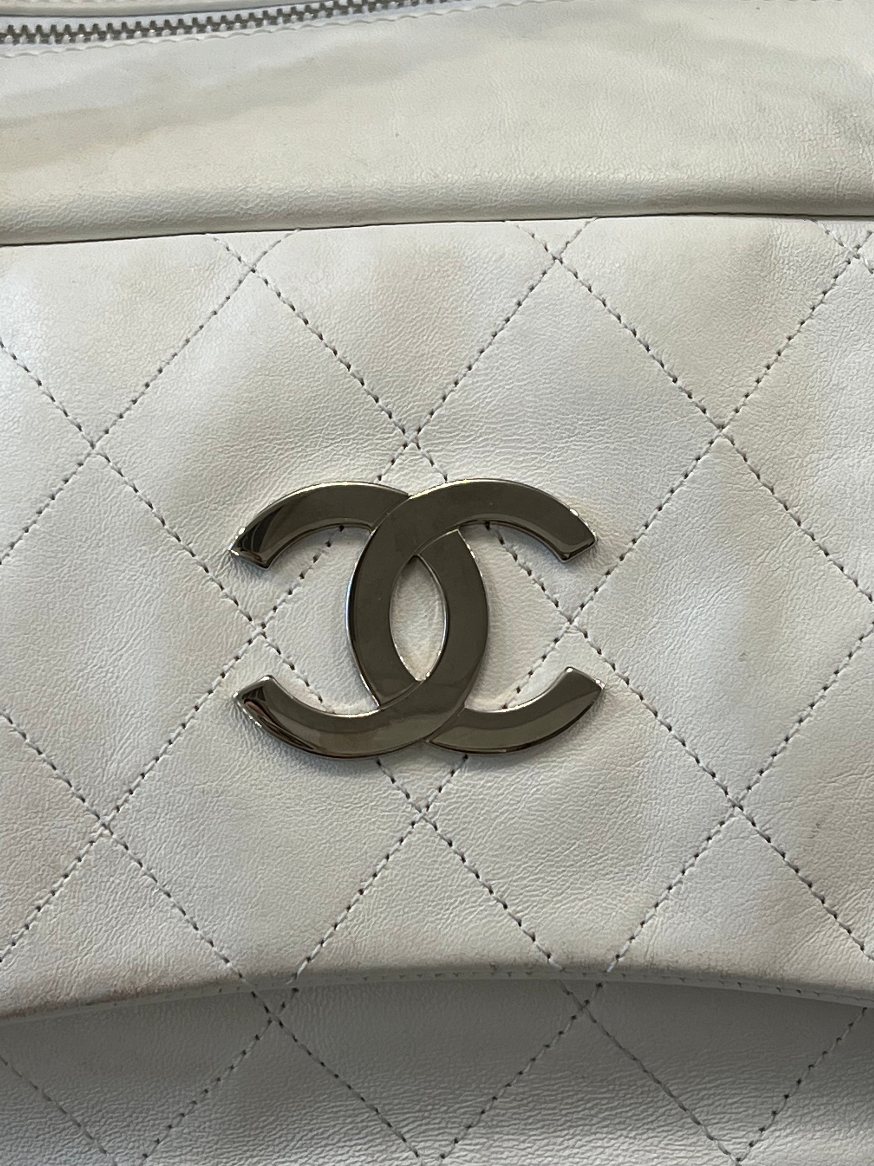 CHANEL LAMBSKIN LARGE BOWLER BAG