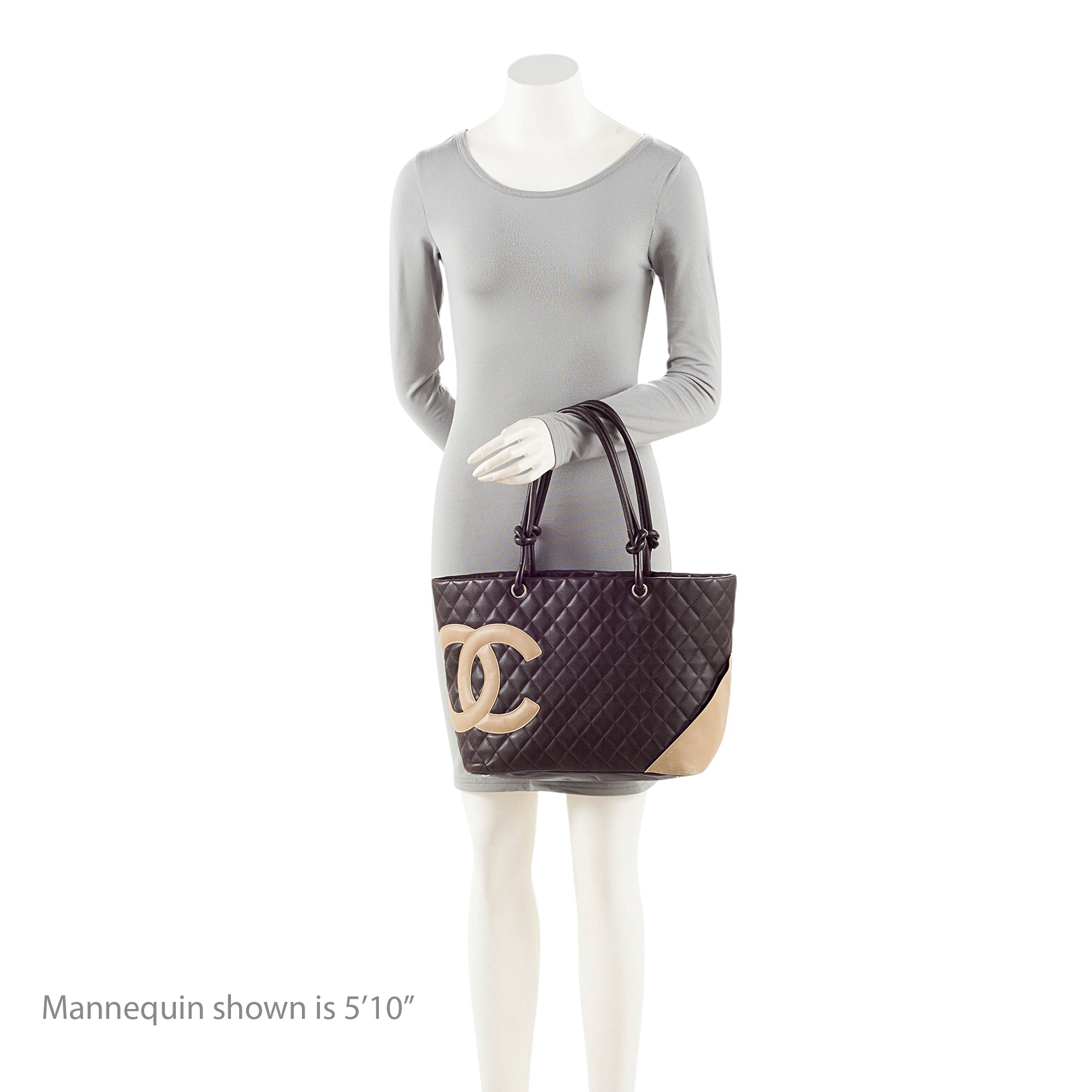 Chanel Vintage Lambskin Ligne Cambon Large Shopping Tote