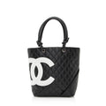 Chanel Lambskin Ligne Cambon Medium Tote (SHF-21669)