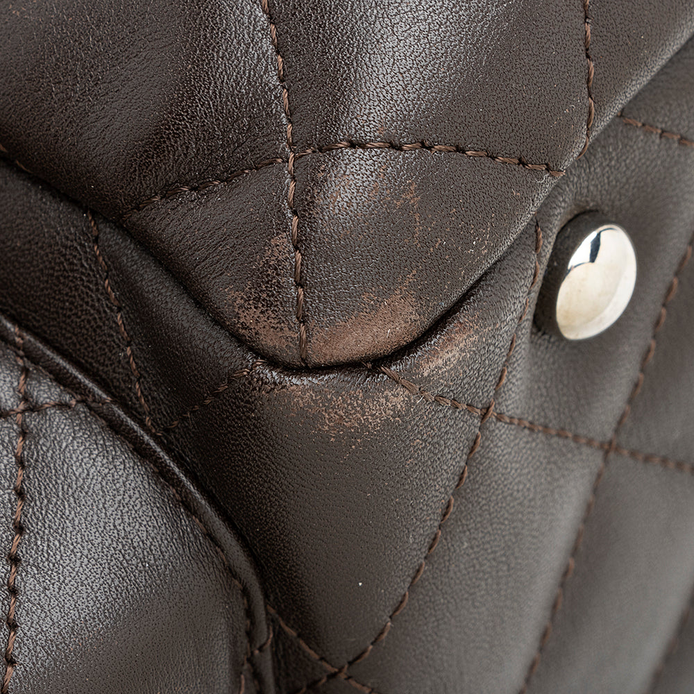 Chanel Lambskin Ligne Cambon Mini Reporter Satchel (SHF-19510)
