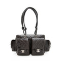 Chanel Lambskin Ligne Cambon Mini Reporter Satchel (SHF-19510)