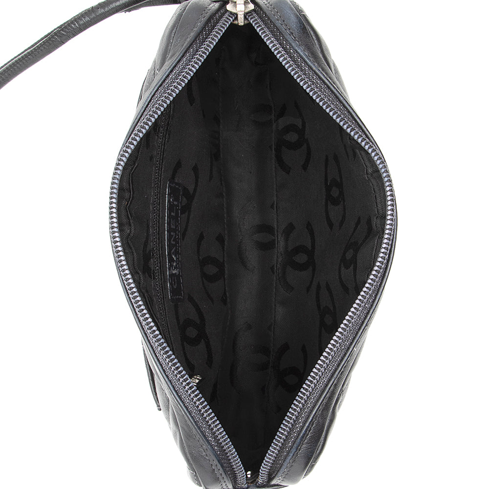 Chanel Lambskin Ligne Cambon Pochette Shoulder Bag (SHF-21049)