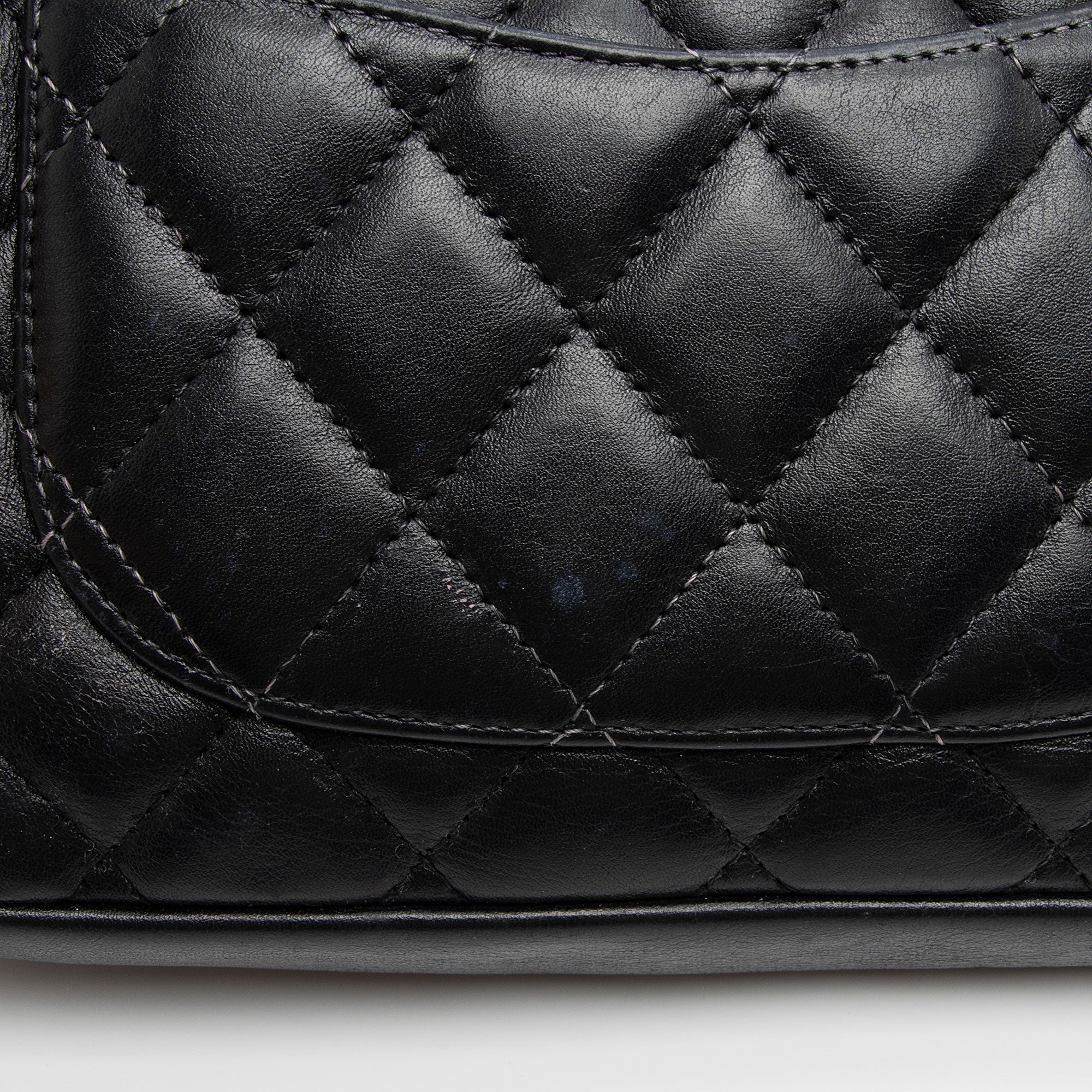 Chanel Lambskin Ligne Cambon Pochette Shoulder Bag (SHF-XPwjPq)