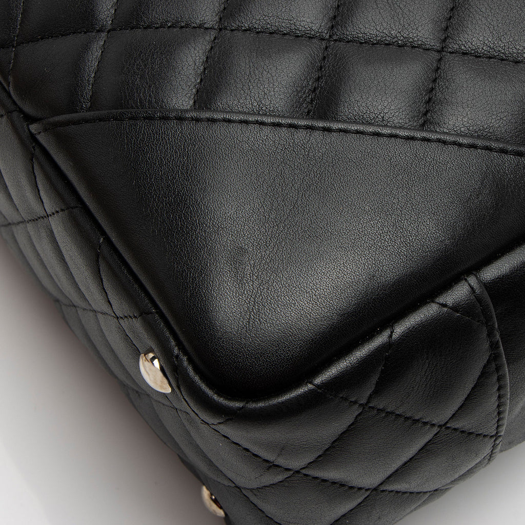 Chanel Lambskin Ligne Cambon Shopper Shoulder Bag (SHF-MaOmWR)