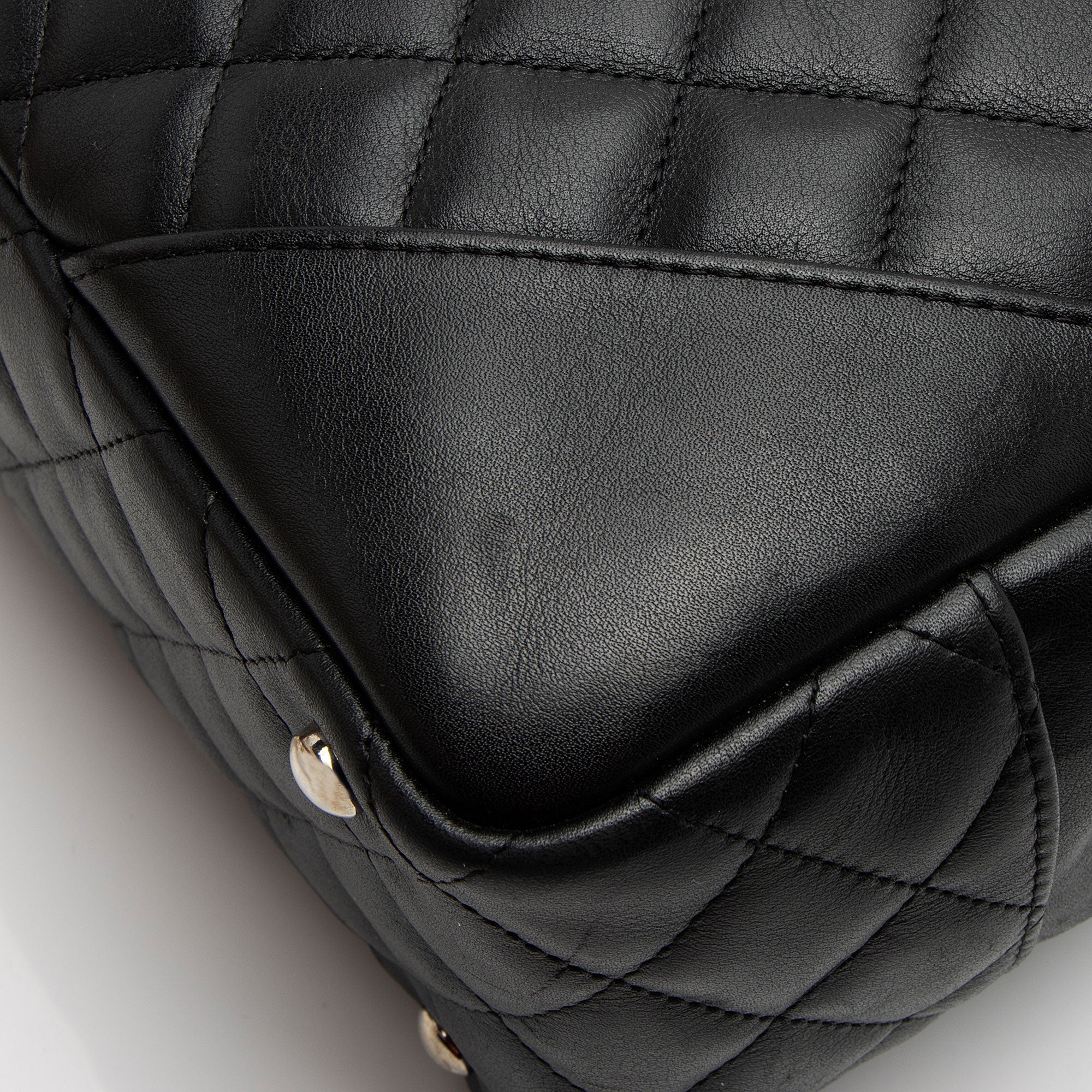 Chanel Lambskin Ligne Cambon Shopper Shoulder Bag (SHF-MaOmWR)