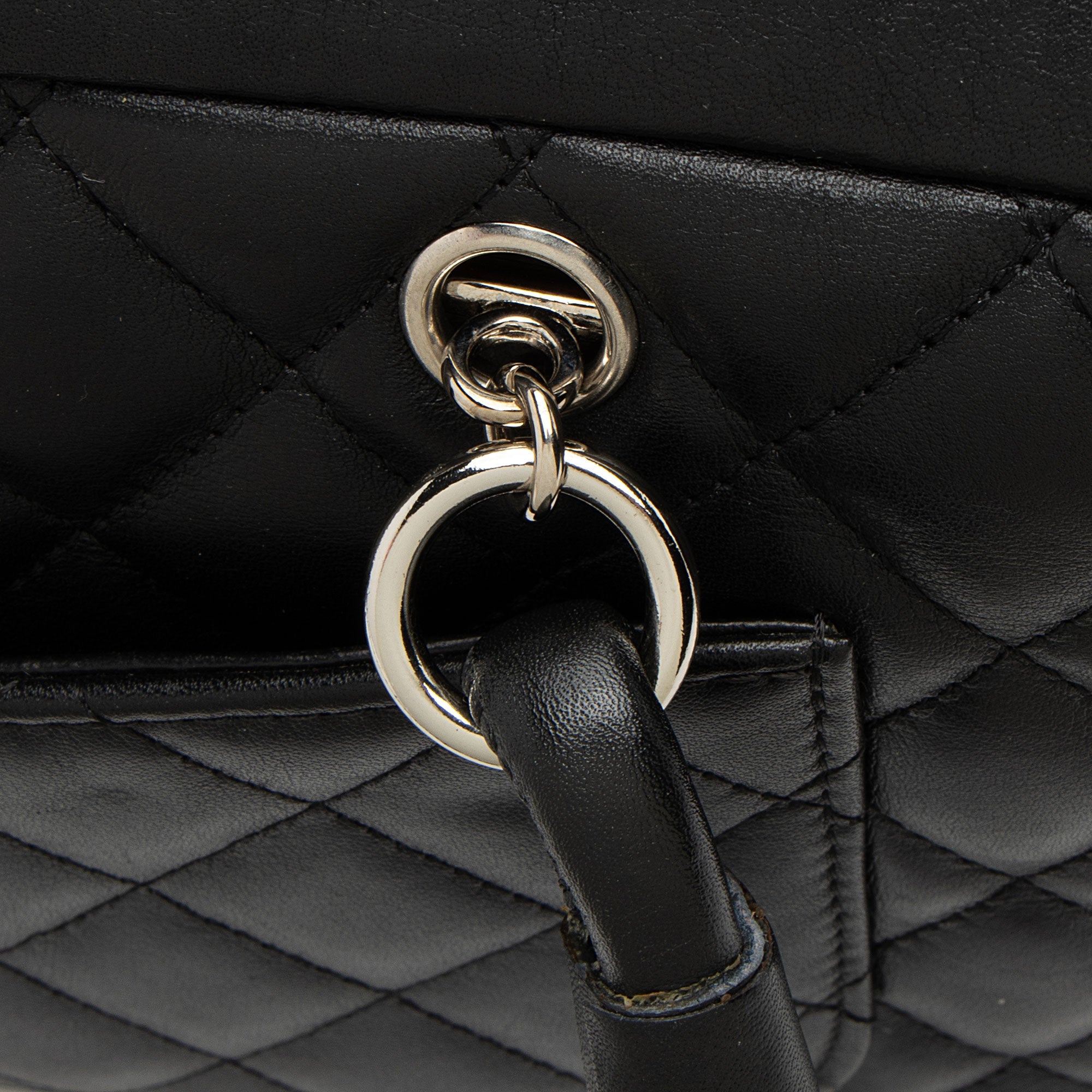 Chanel Lambskin Ligne Cambon Shopper Shoulder Bag (SHF-MaOmWR)