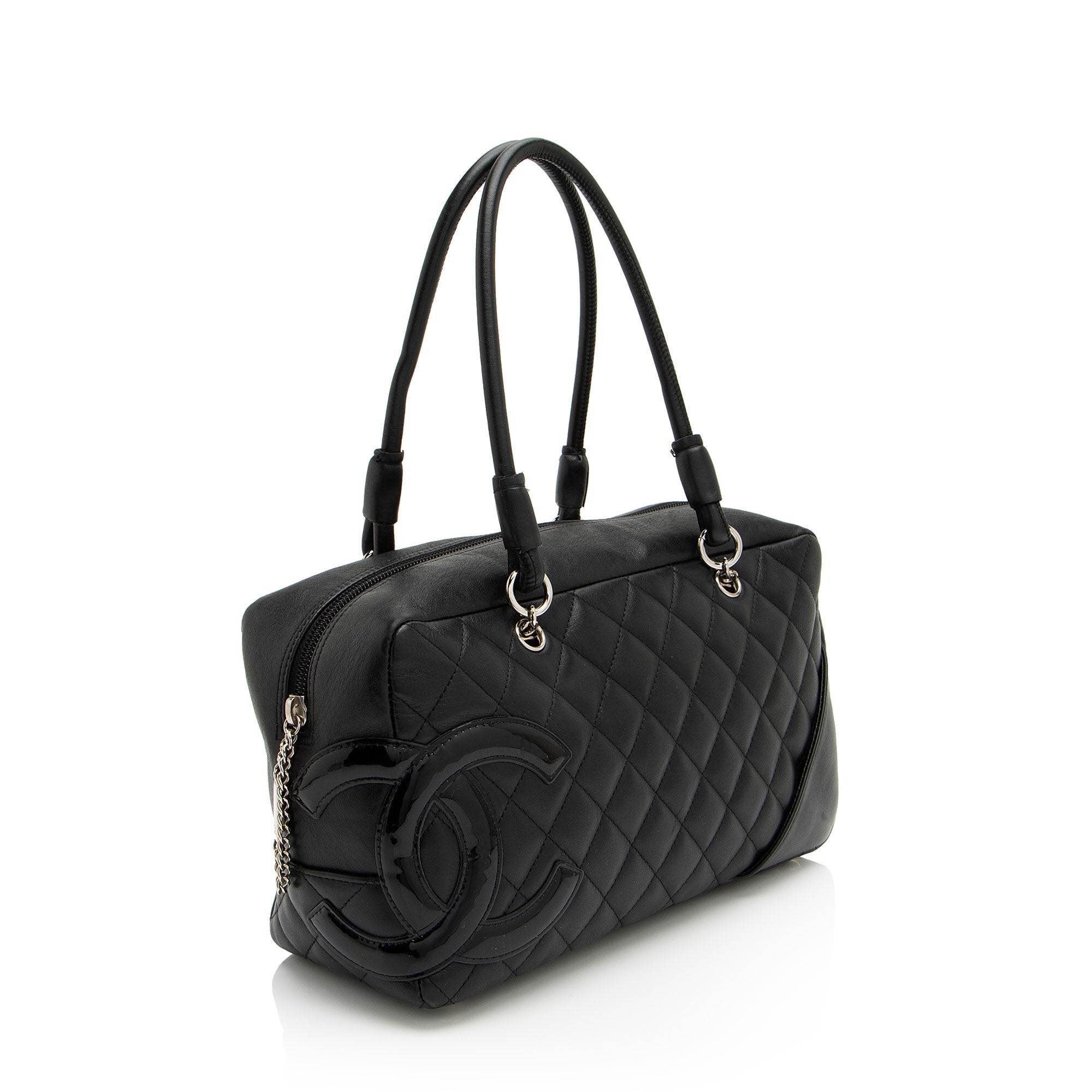 Chanel Lambskin Ligne Cambon Shopper Shoulder Bag (SHF-MaOmWR)