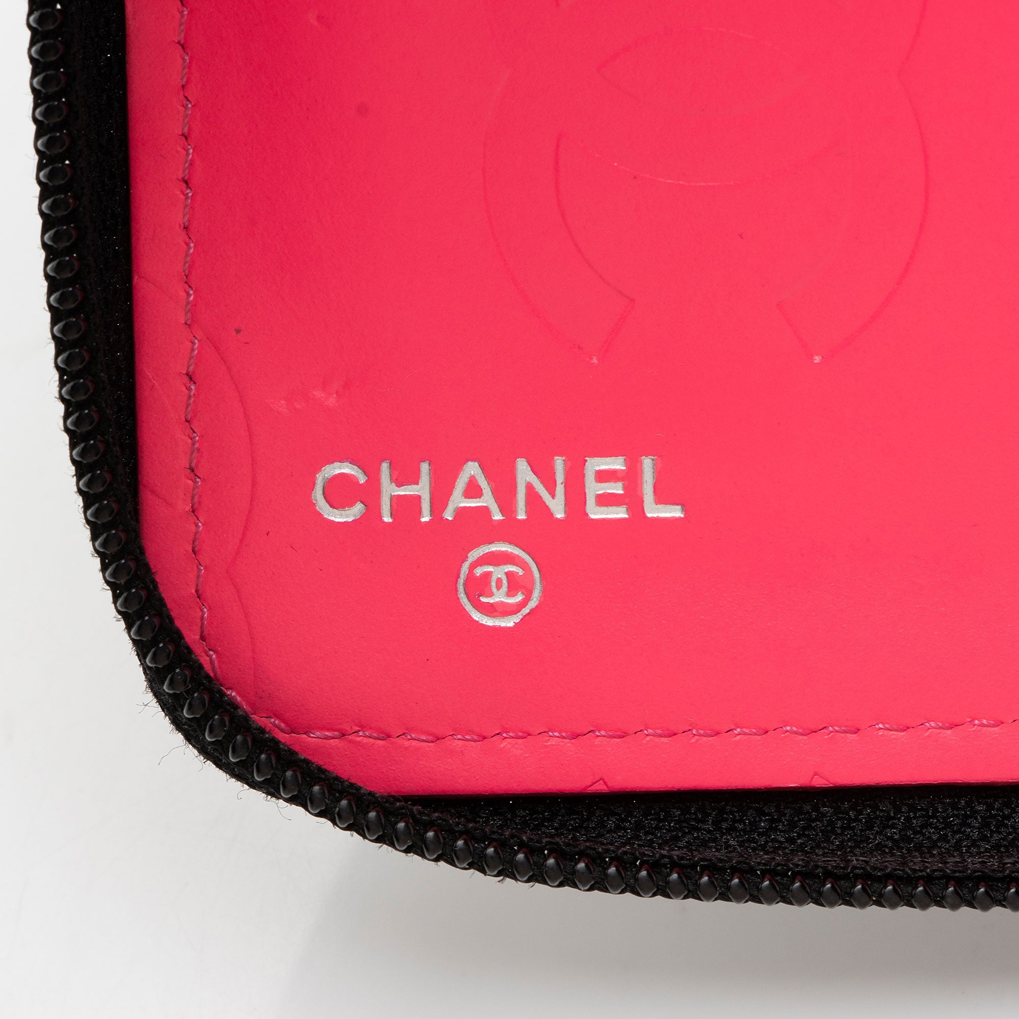 Chanel Lambskin Ligne Cambon Zip Around Organizer Wallet