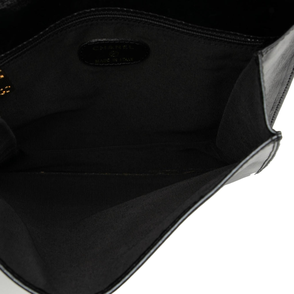 Chanel Lambskin Logo Messenger Bag
