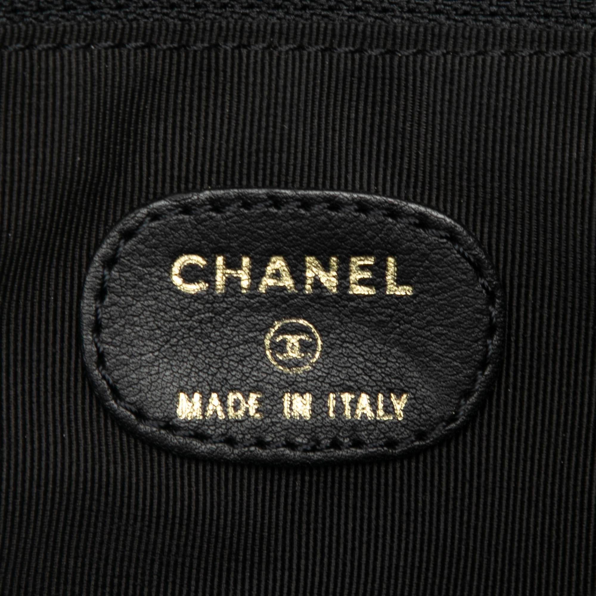 Chanel Lambskin Logo Messenger Bag