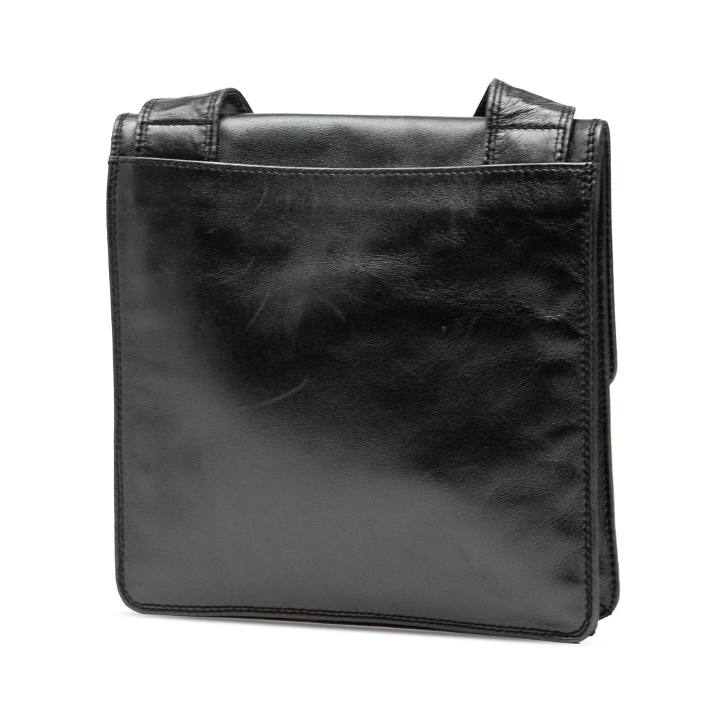 Chanel Lambskin Logo Messenger Bag