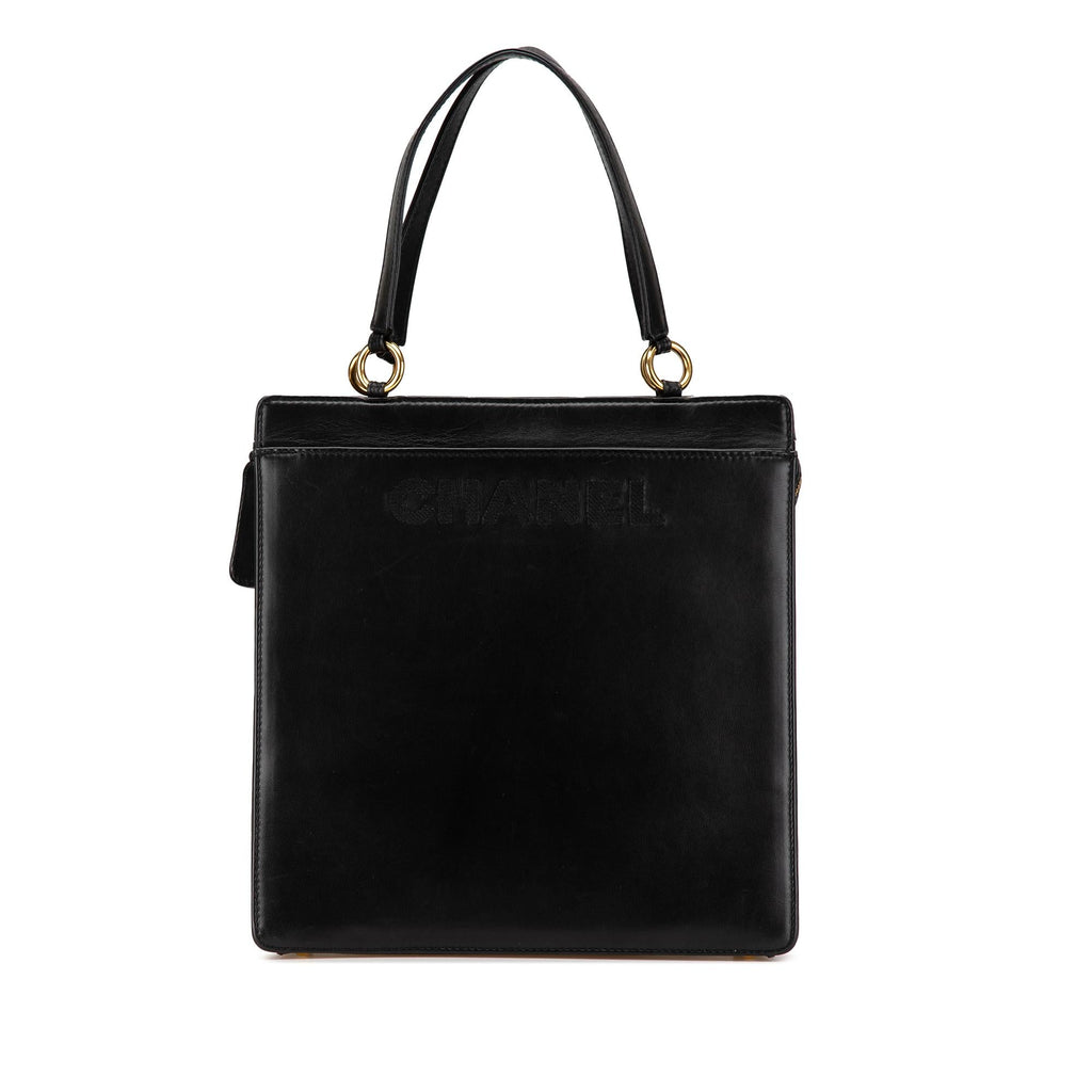 Chanel Lambskin Logo Tote