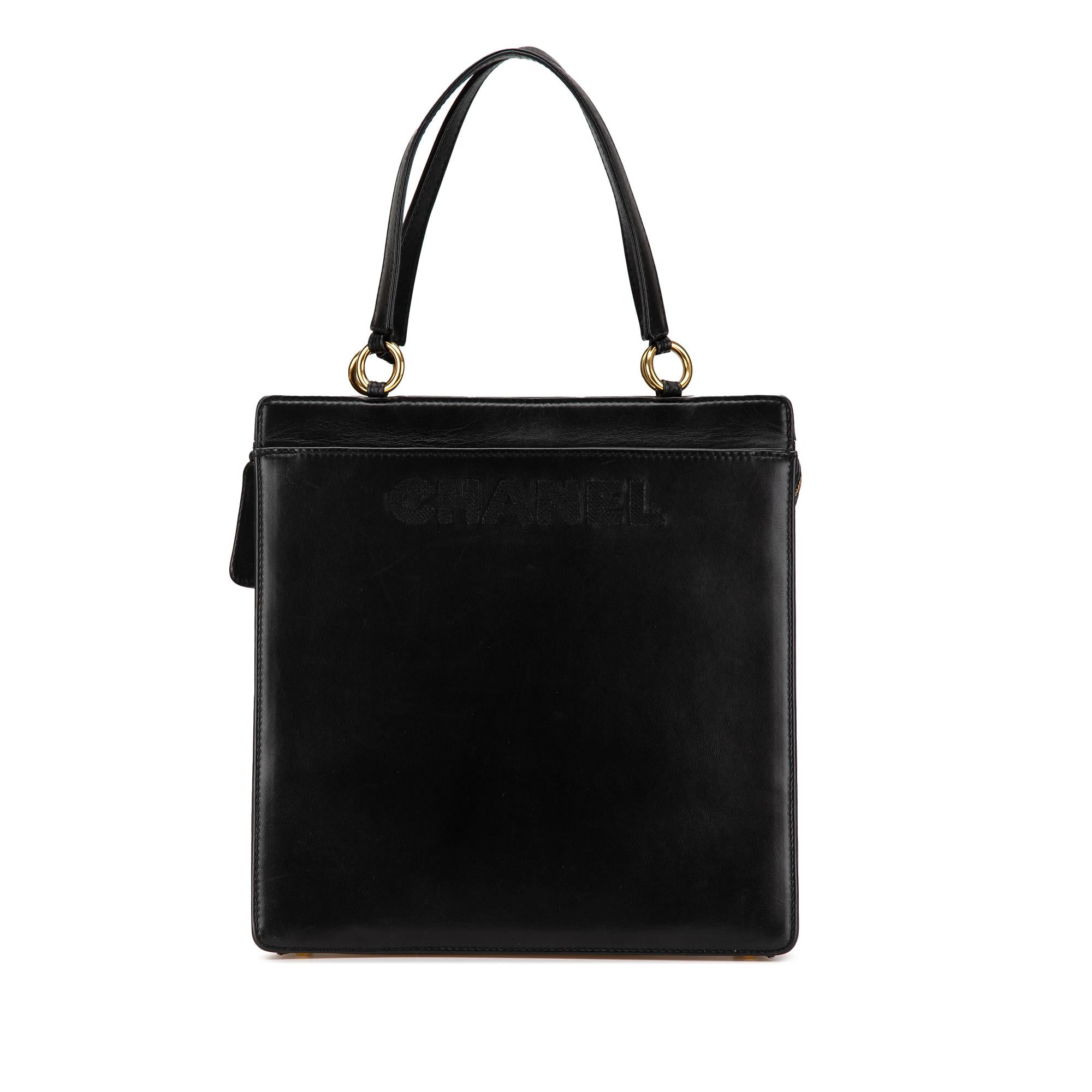 Chanel Lambskin Logo Tote