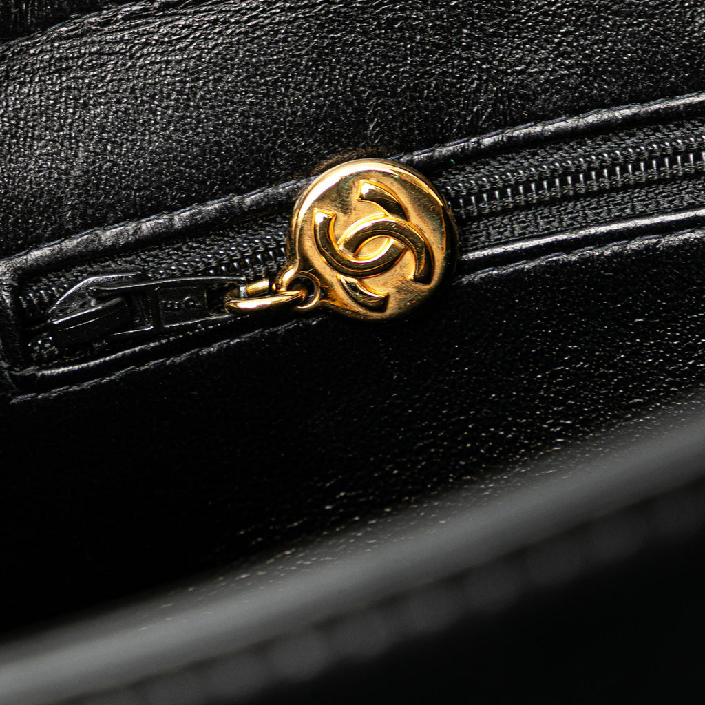 Chanel Lambskin Logo Tote