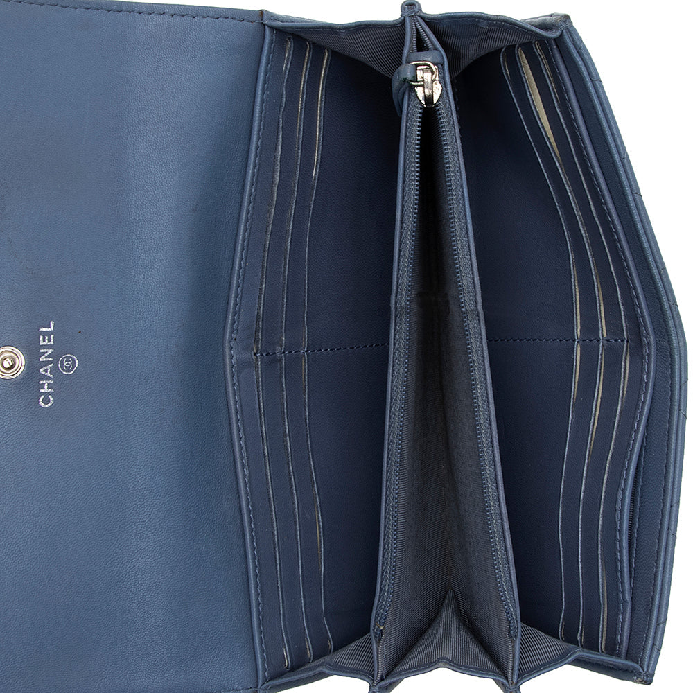 Chanel Lambskin Long Flap Wallet - FINAL SALE (SHF-18689)