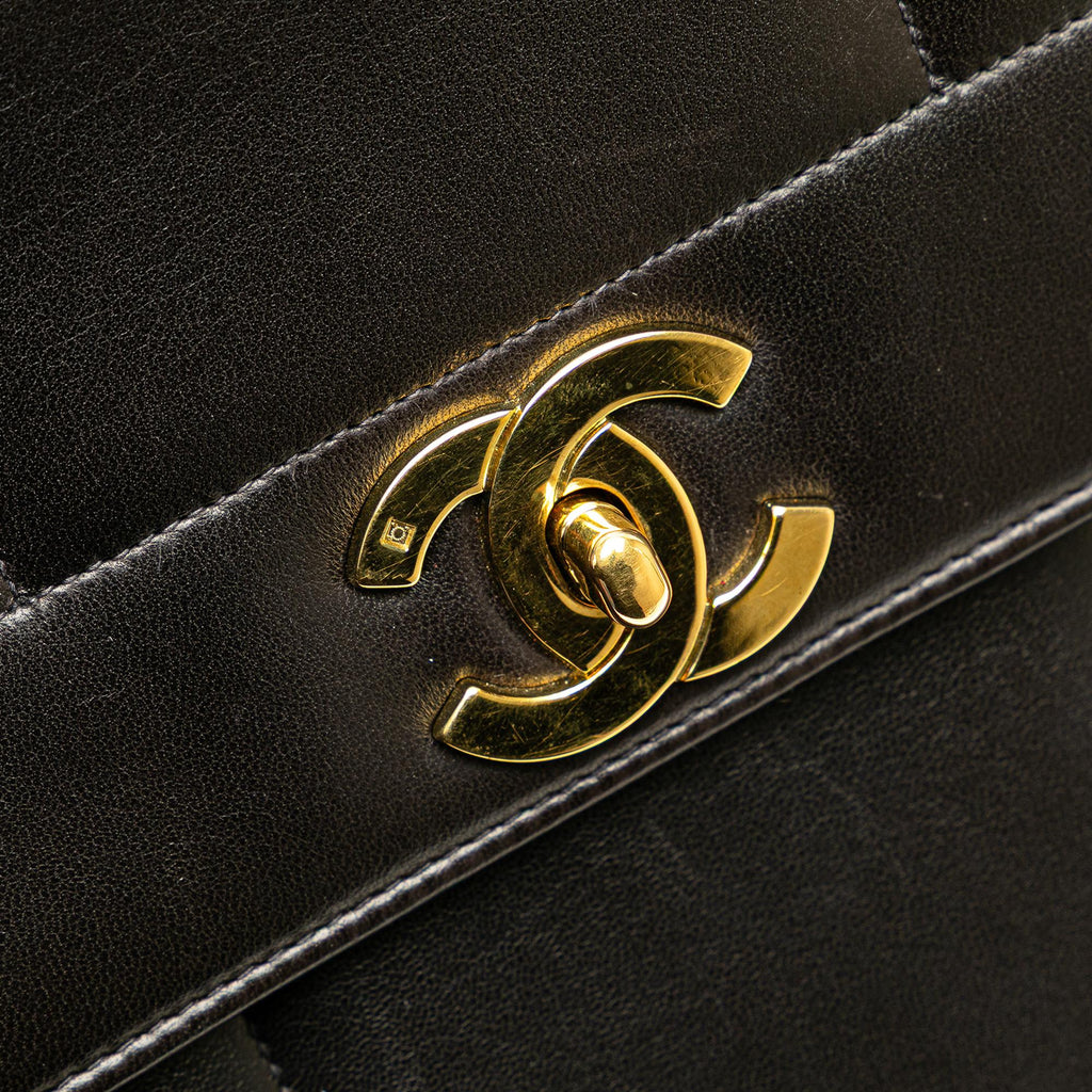 Chanel Lambskin Mademoiselle Kelly Top Handle Bag