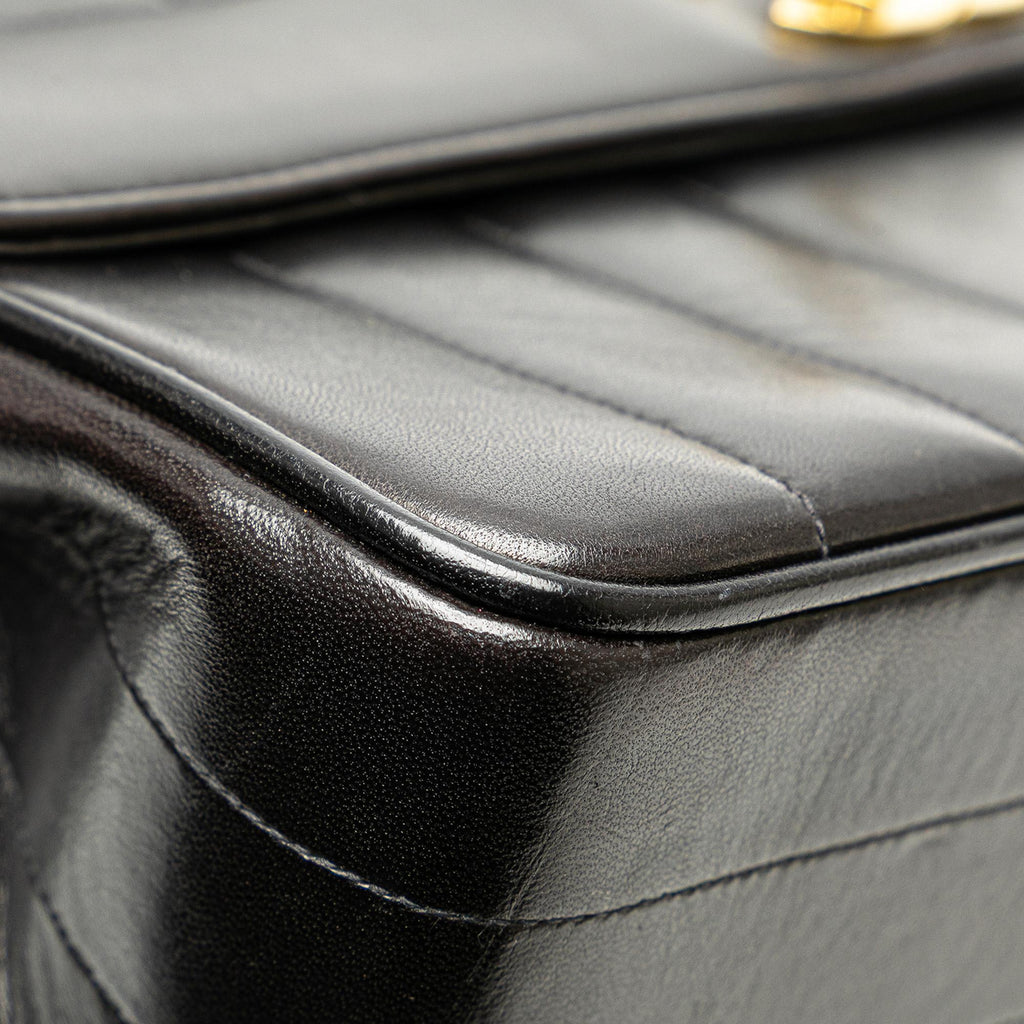 Chanel Lambskin Mademoiselle Kelly Top Handle Bag