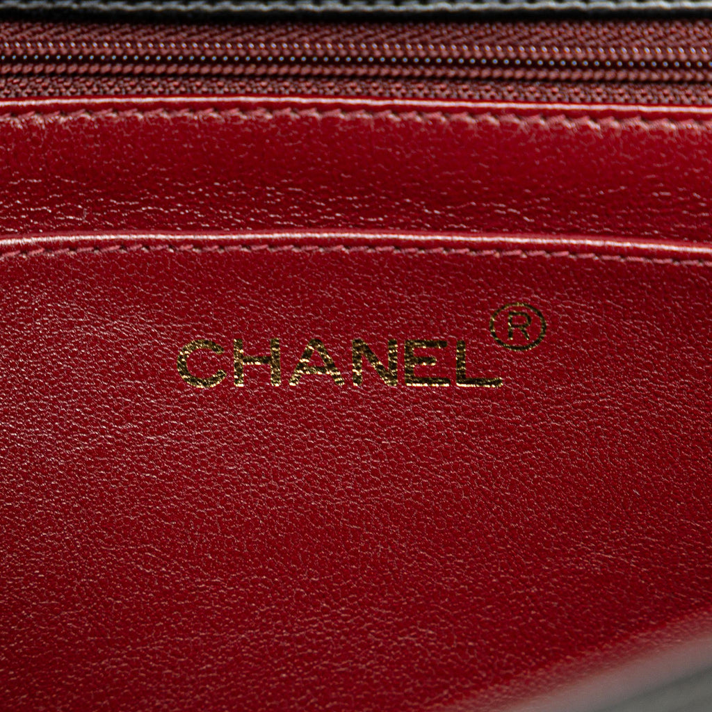 Chanel Lambskin Mademoiselle Kelly Top Handle Bag