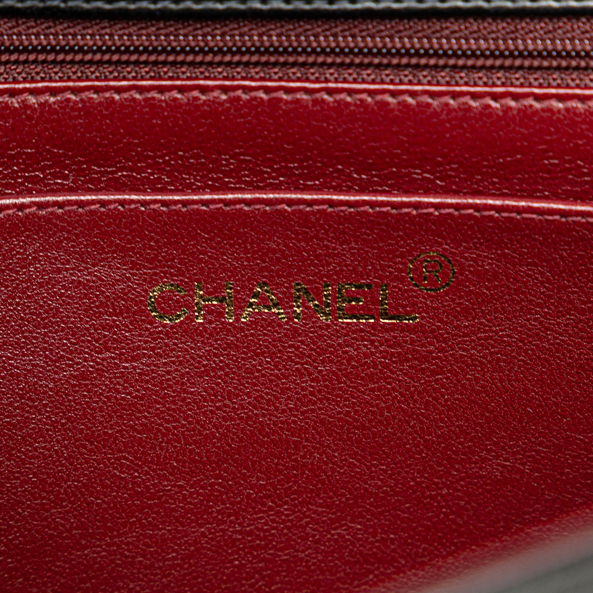 Chanel Lambskin Mademoiselle Kelly Top Handle Bag