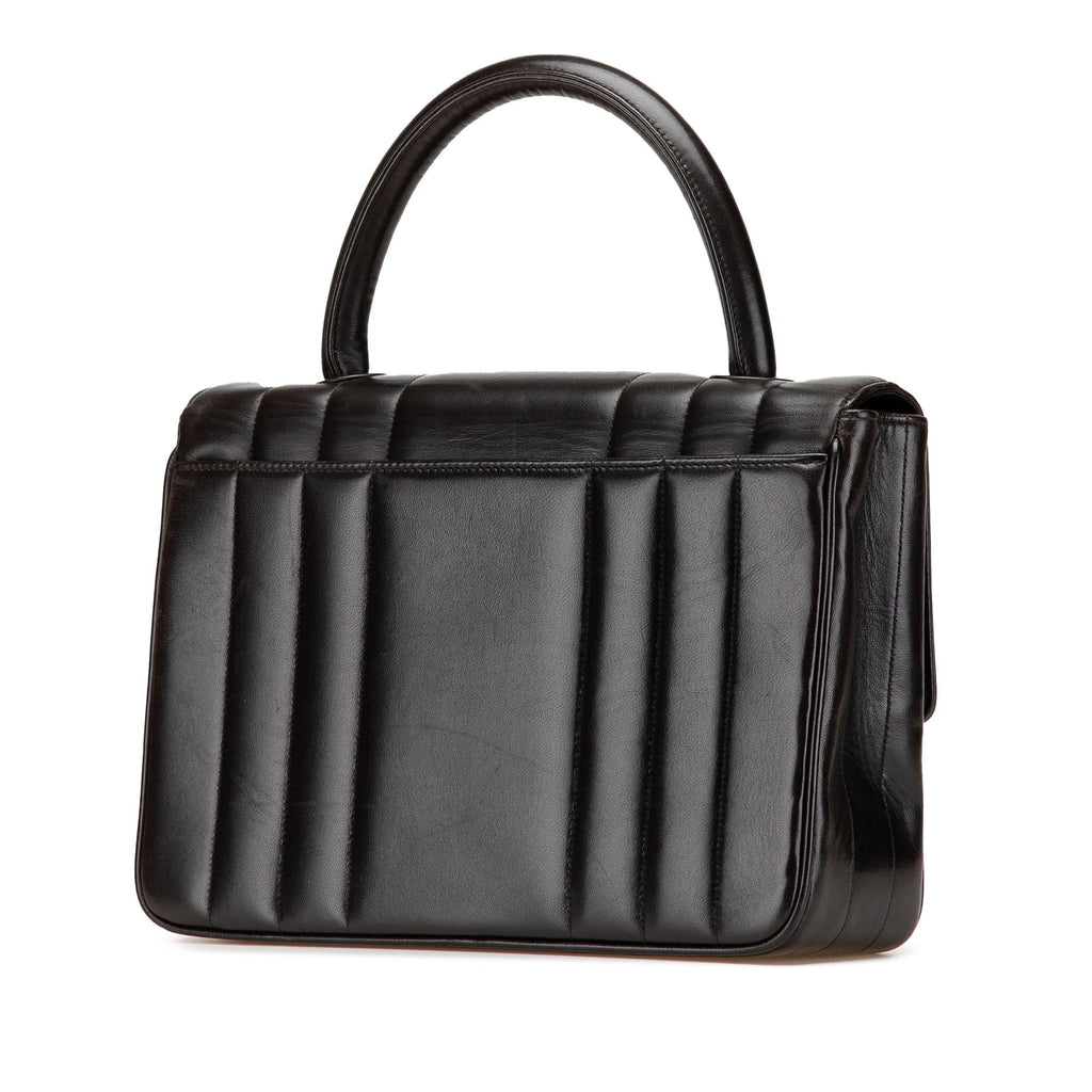 Chanel Lambskin Mademoiselle Kelly Top Handle Bag
