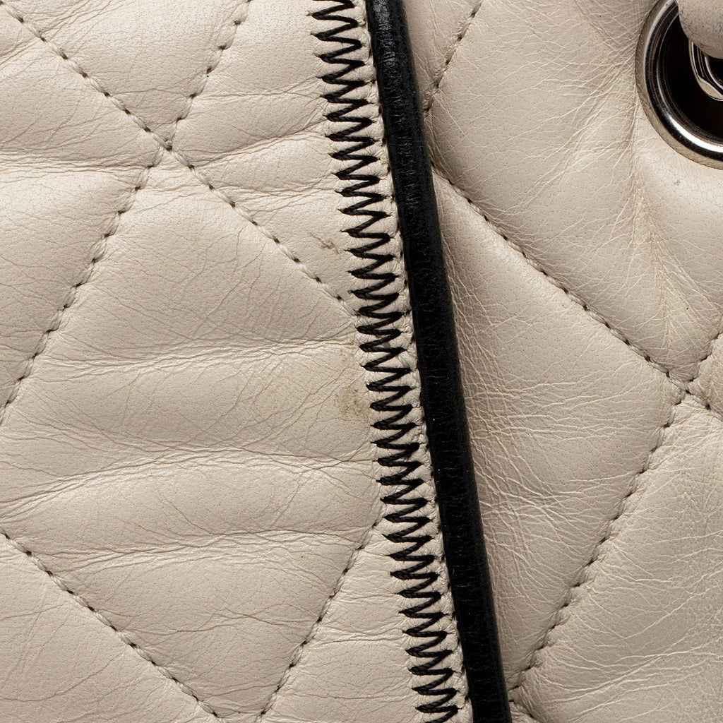 Chanel Lambskin Mademoiselle Lock East West Accordion Shoulder Bag (SHF-L7kNwO)