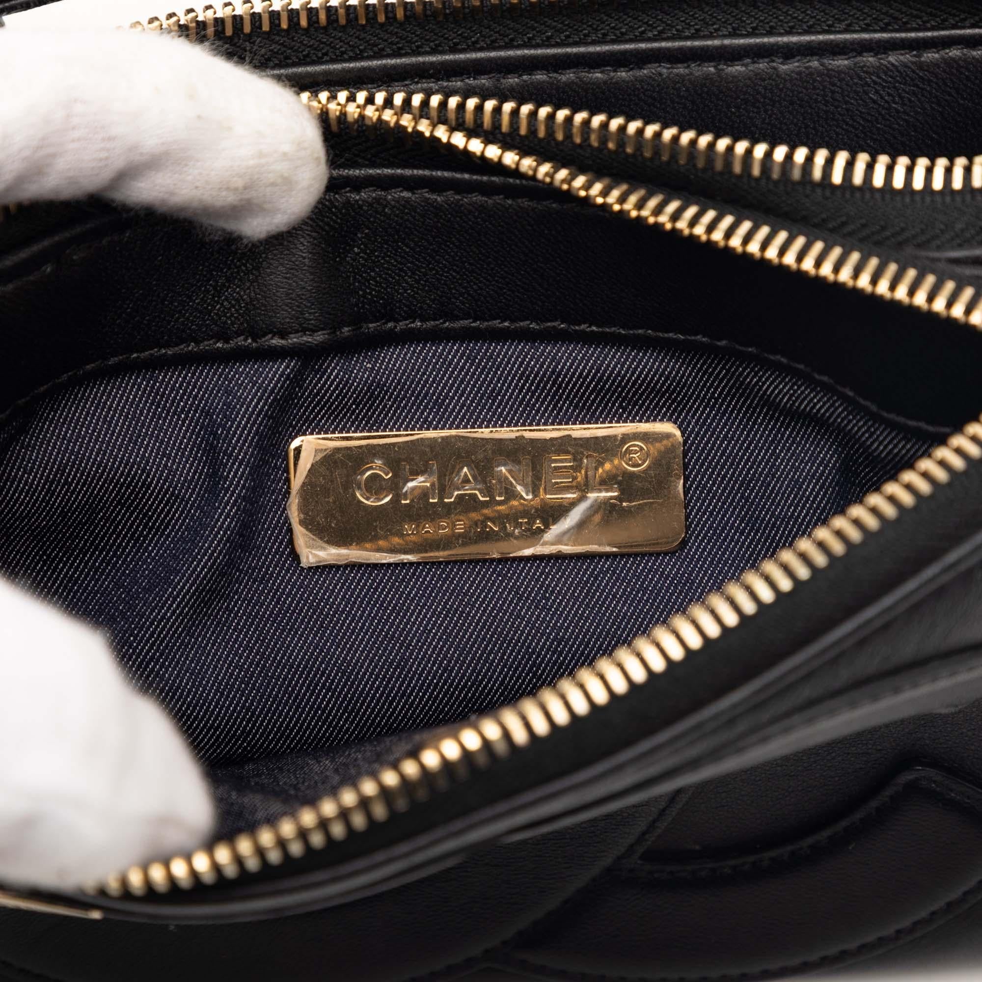Chanel Lambskin Mania Double Zip Belt Bag