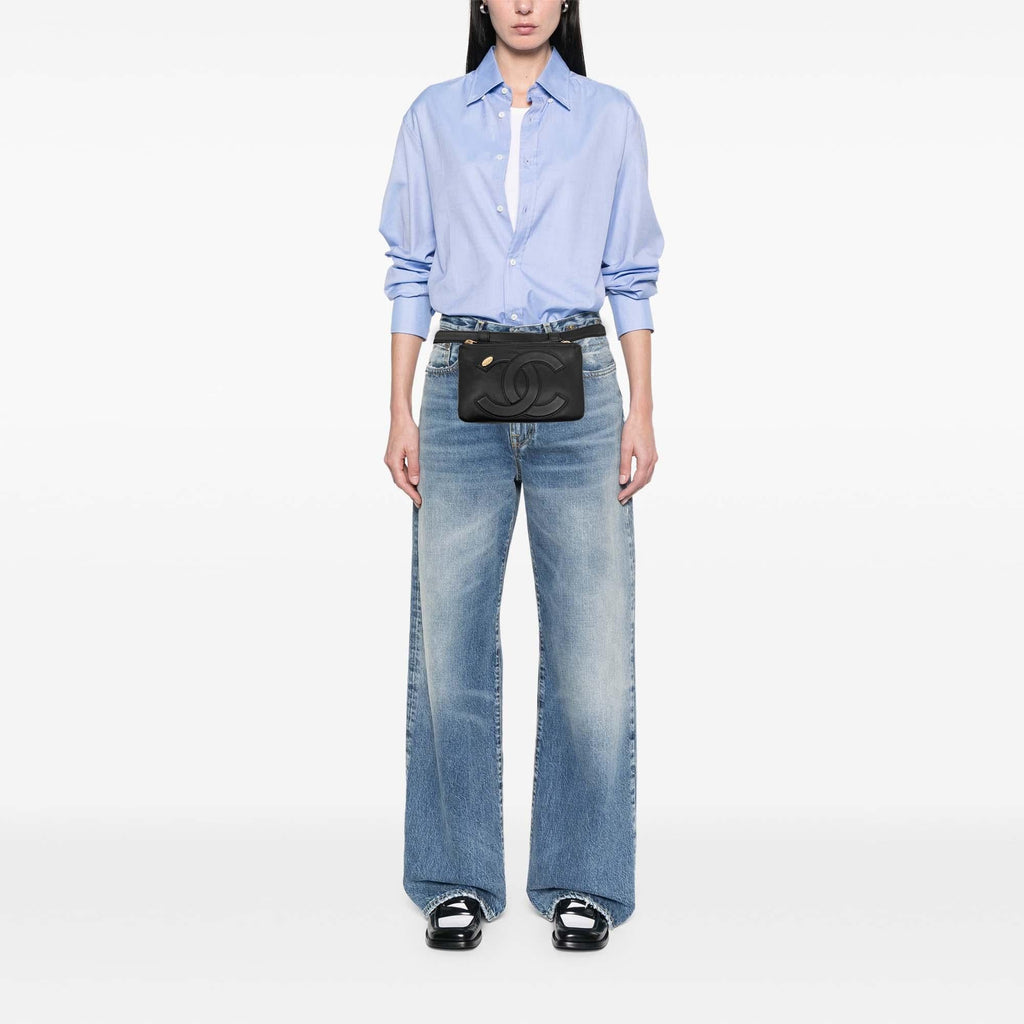Chanel Lambskin Mania Double Zip Belt Bag