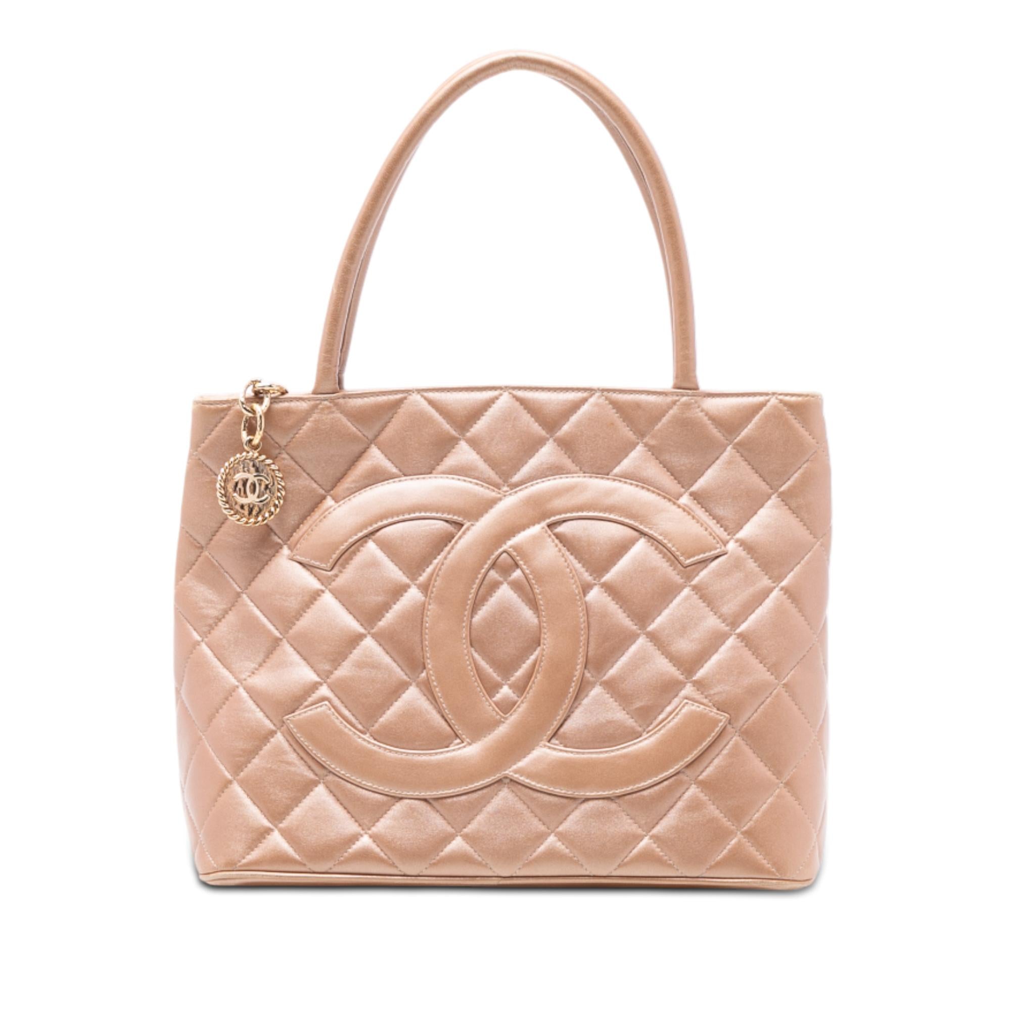 Chanel Lambskin Medallion Tote