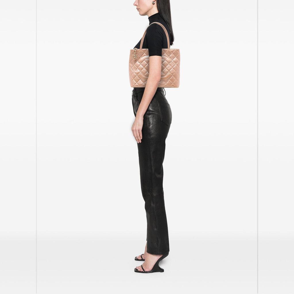 Chanel Lambskin Medallion Tote