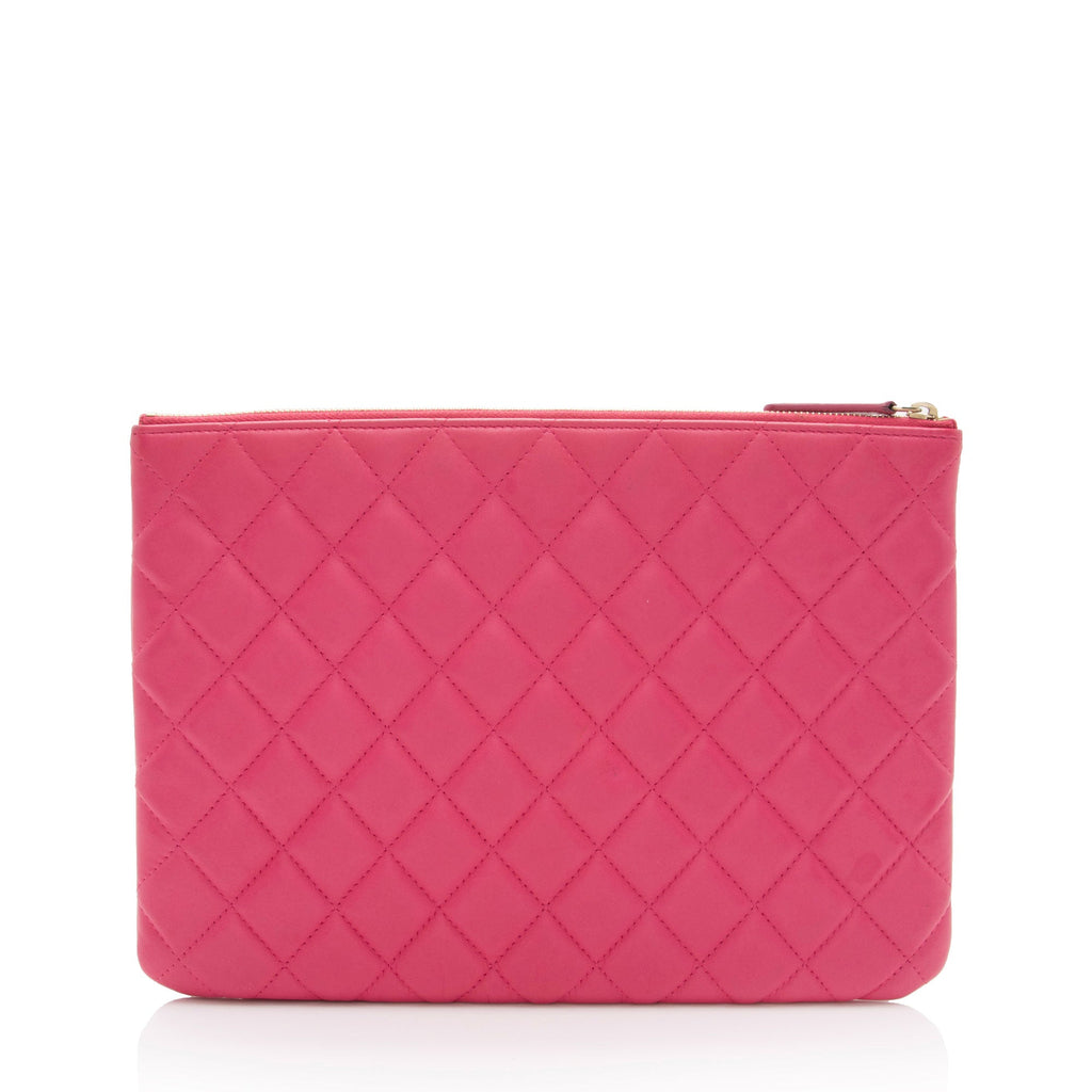 Chanel Lambskin Medium O-Case (SHF-RsJ4rh)