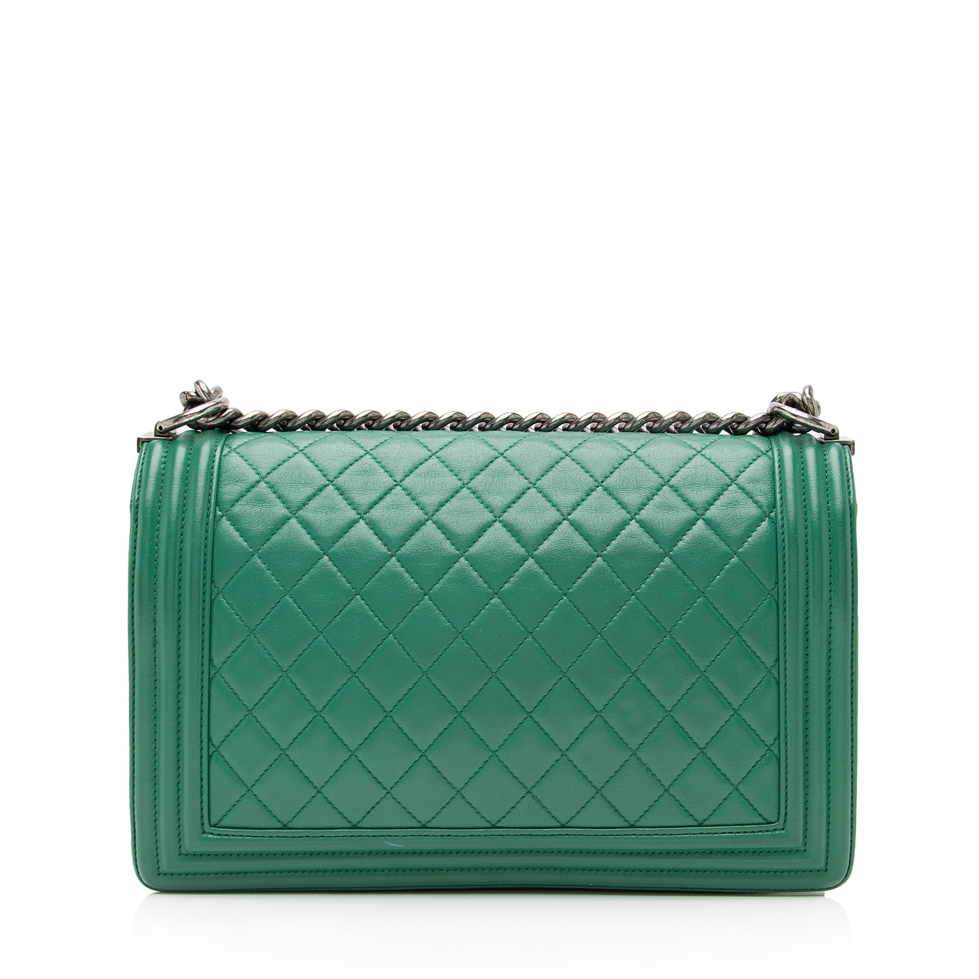 Chanel Lambskin New Medium Boy Bag (SHF-23600)
