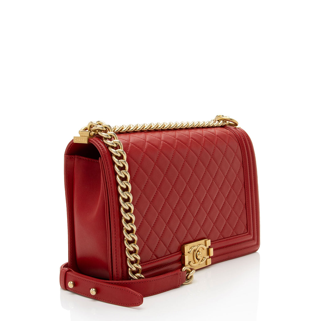 Chanel Lambskin New Medium Boy Bag