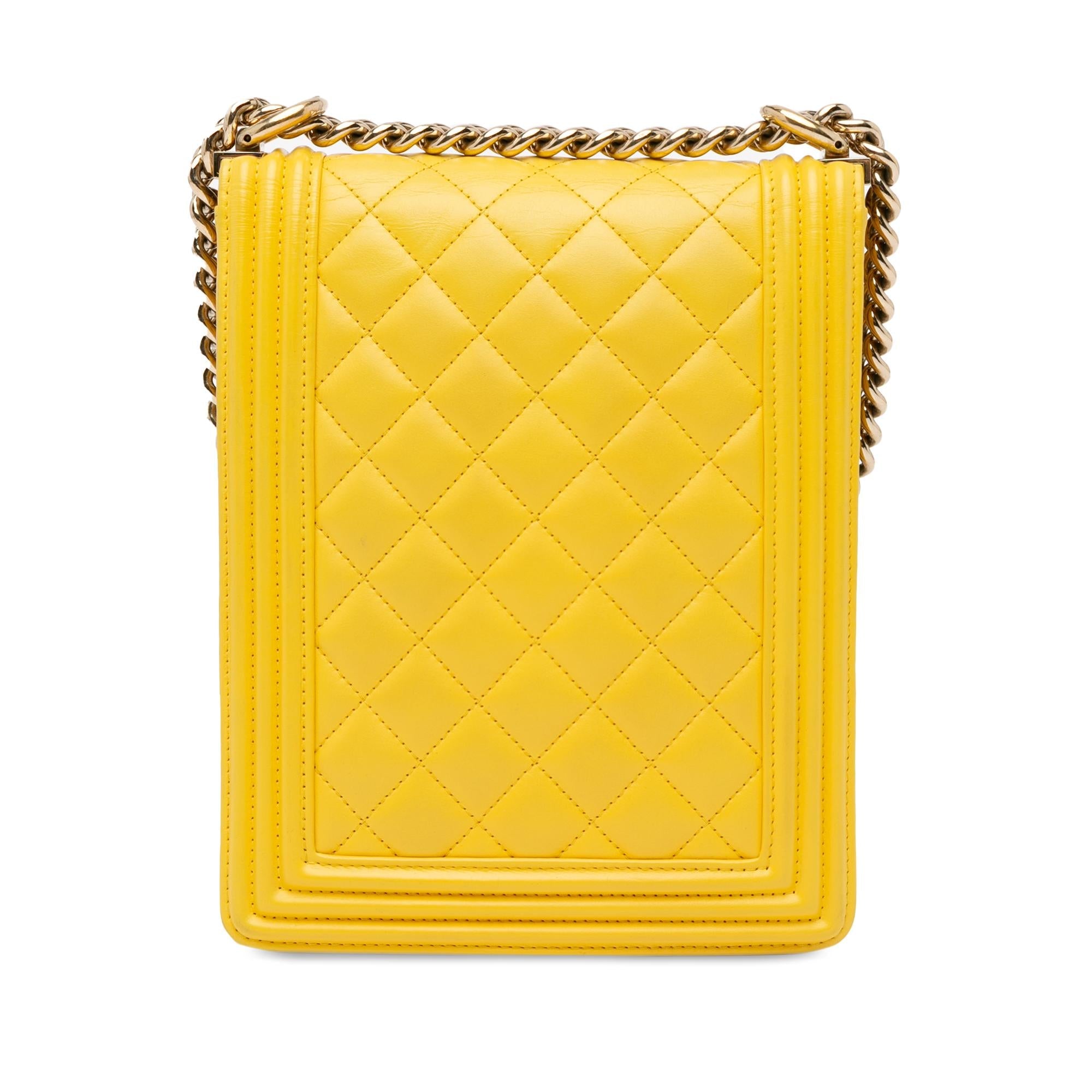 Chanel Lambskin North South Boy Flap (SHG-3yGVi5)