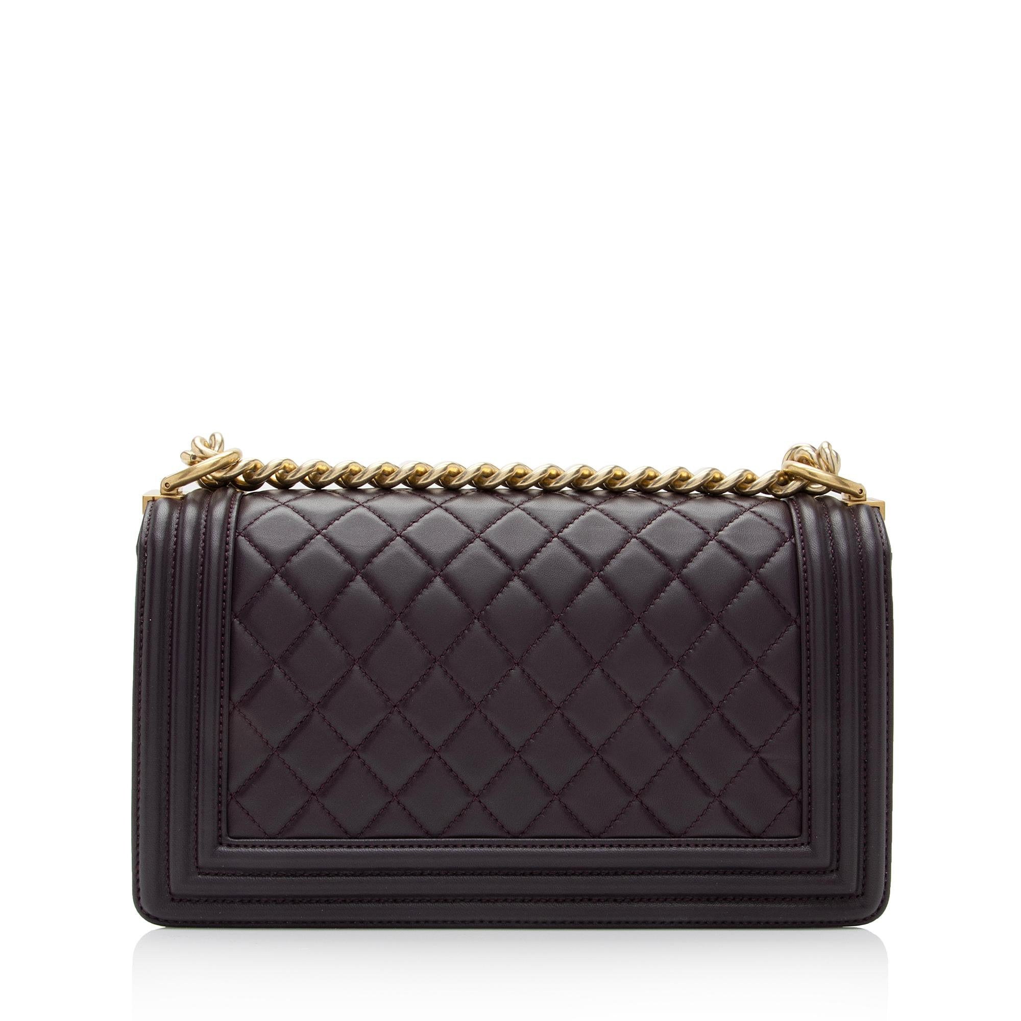 Chanel Lambskin Old Medium Boy Bag