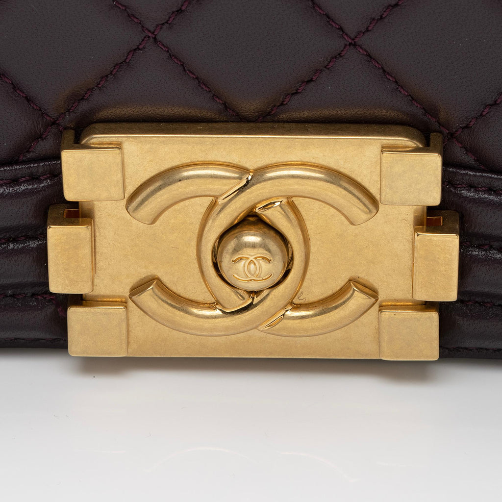 Chanel Lambskin Old Medium Boy Bag