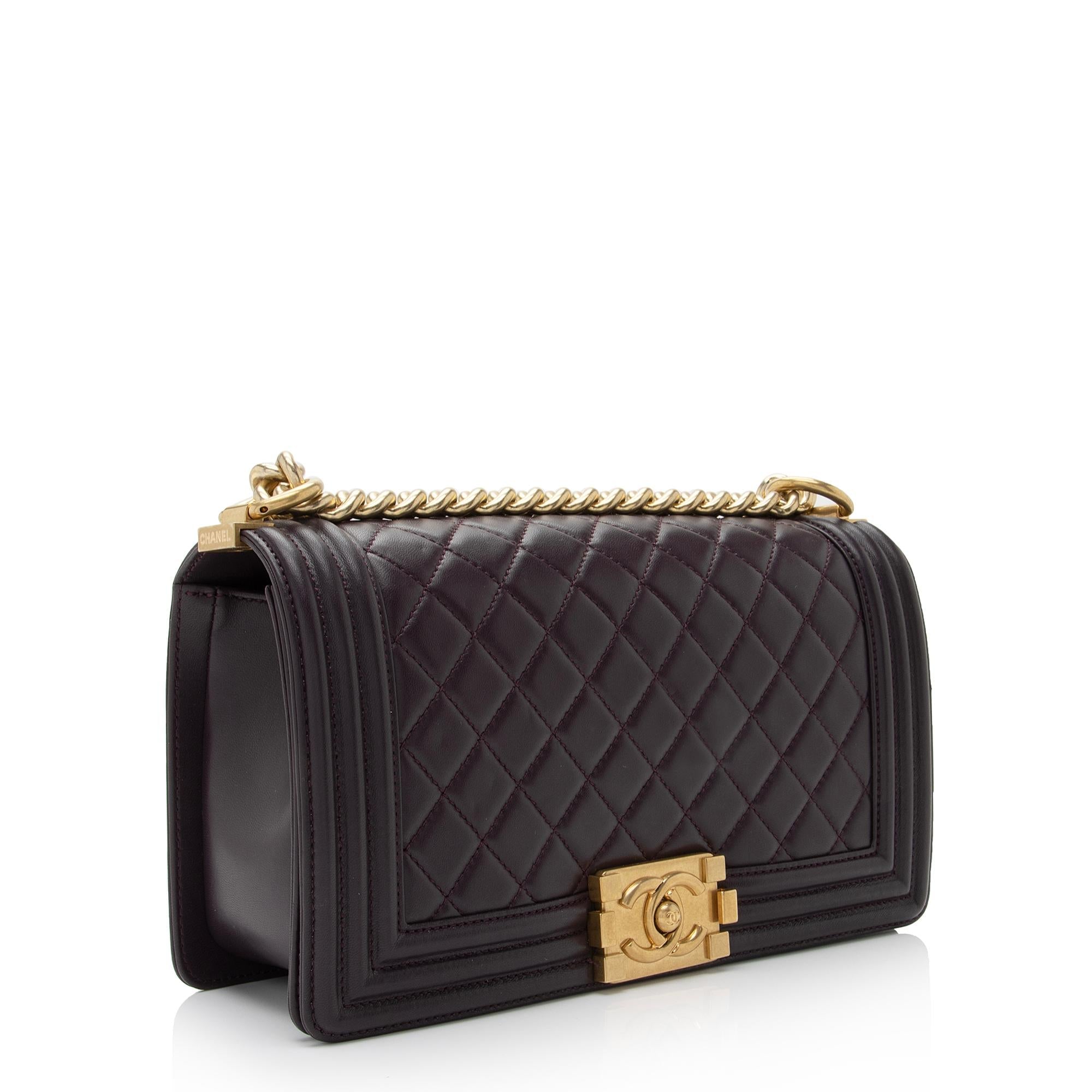 Chanel Lambskin Old Medium Boy Bag