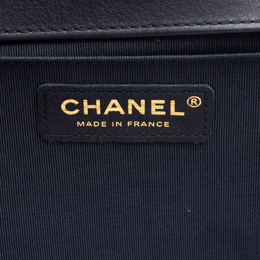 Chanel Lambskin Old Medium Boy Bag (SHF-OdWPxQ)