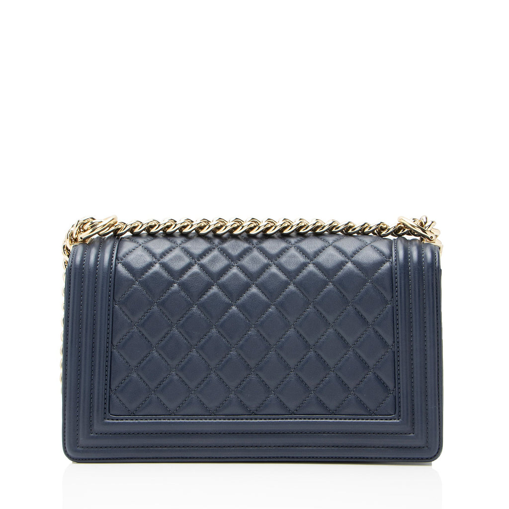 Chanel Lambskin Old Medium Boy Bag