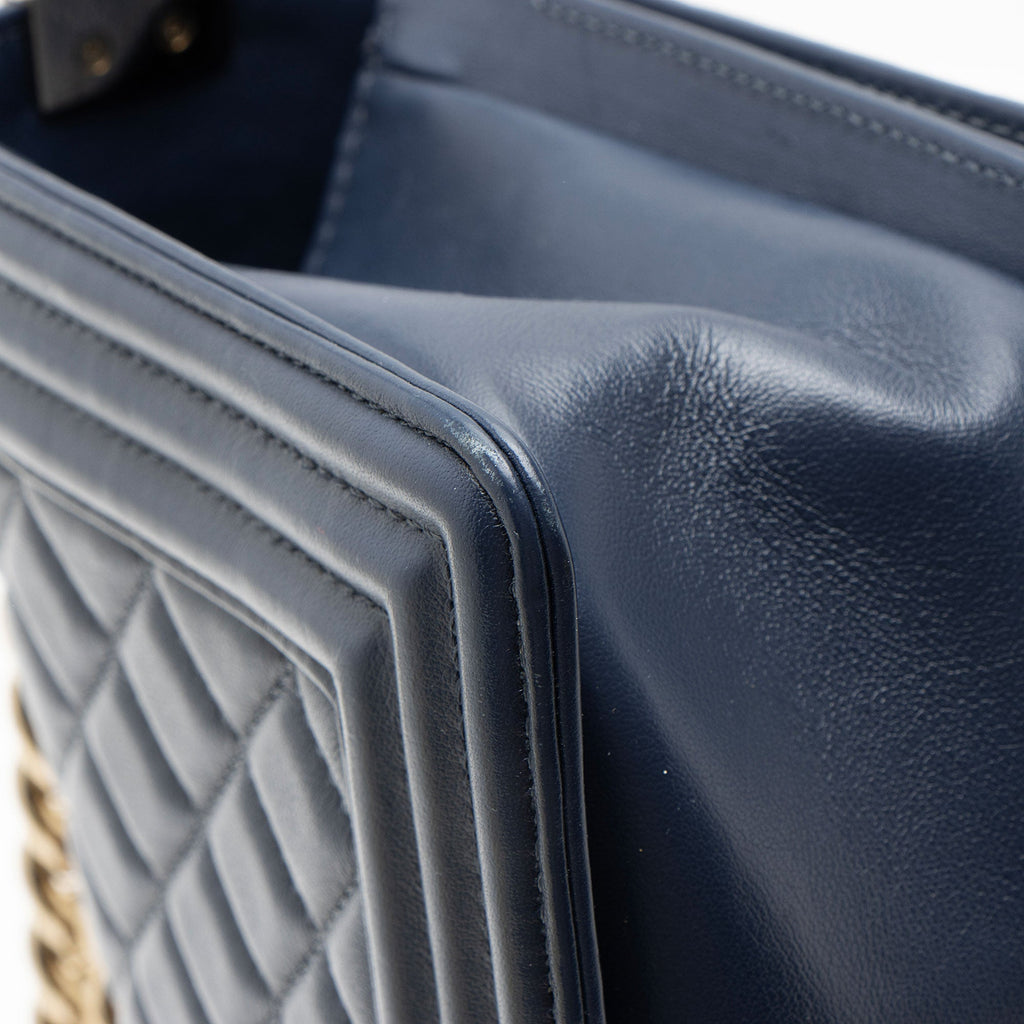 Chanel Lambskin Old Medium Boy Bag