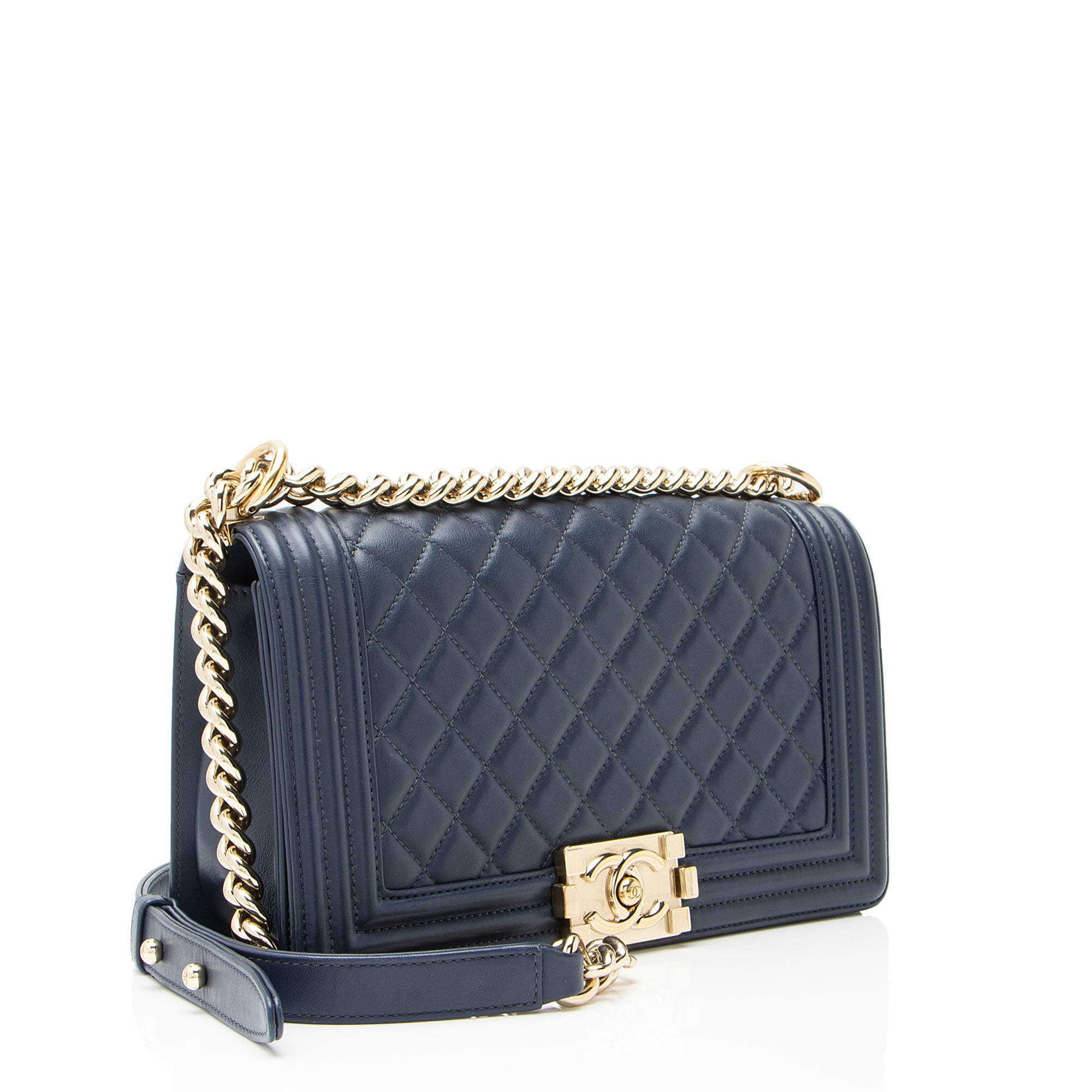 Chanel Lambskin Old Medium Boy Bag