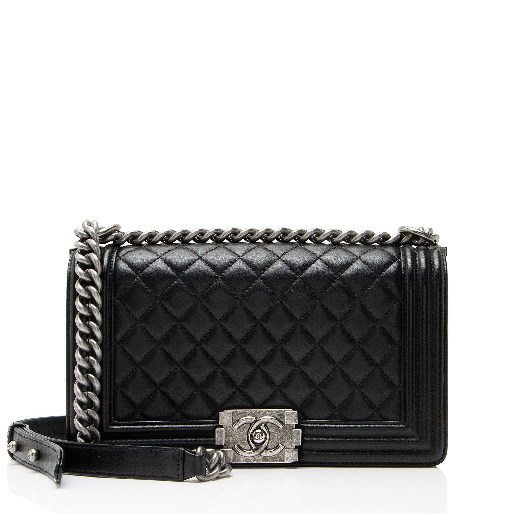 Chanel Lambskin Old Medium Boy Bag