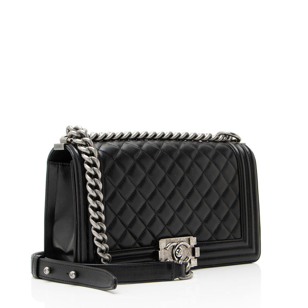Chanel Lambskin Old Medium Boy Bag