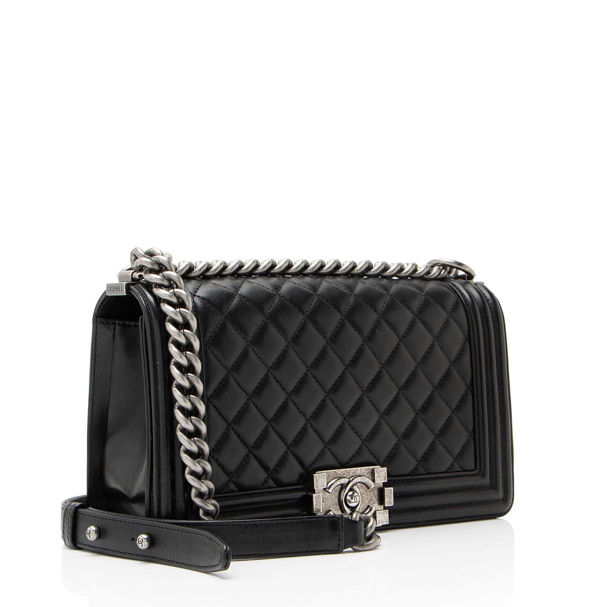 Chanel Lambskin Old Medium Boy Bag