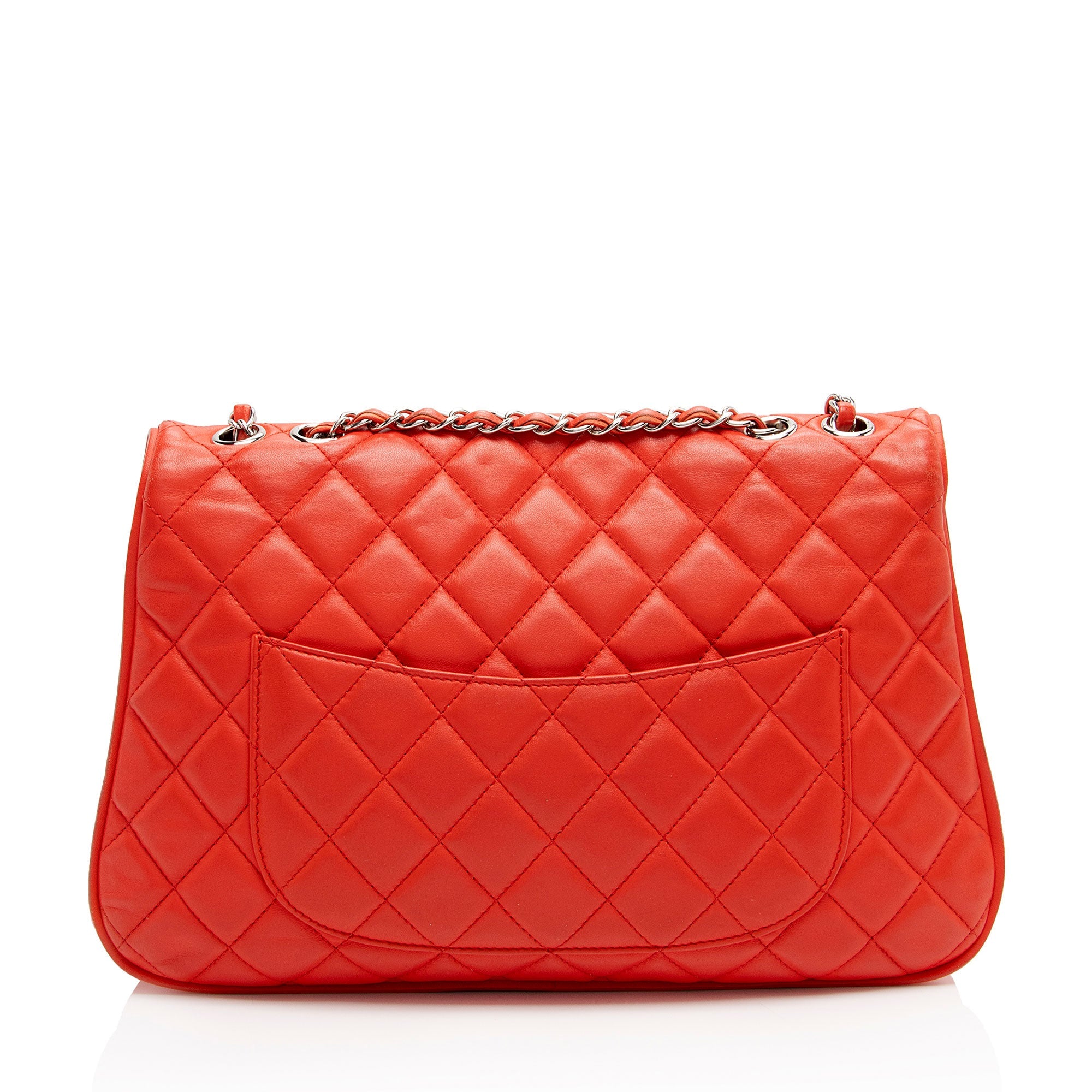Chanel Lambskin Pagode Piping Flap Bag