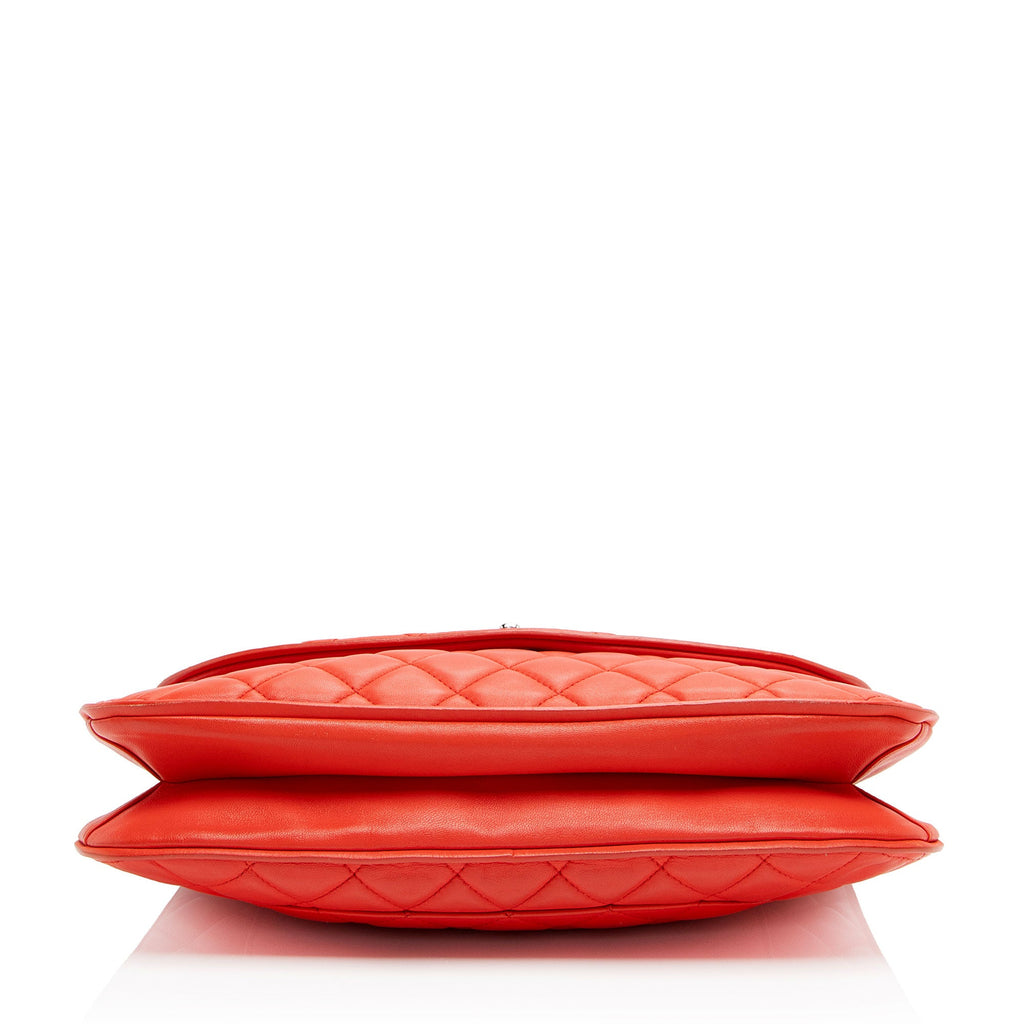 Chanel Lambskin Pagode Piping Flap Bag