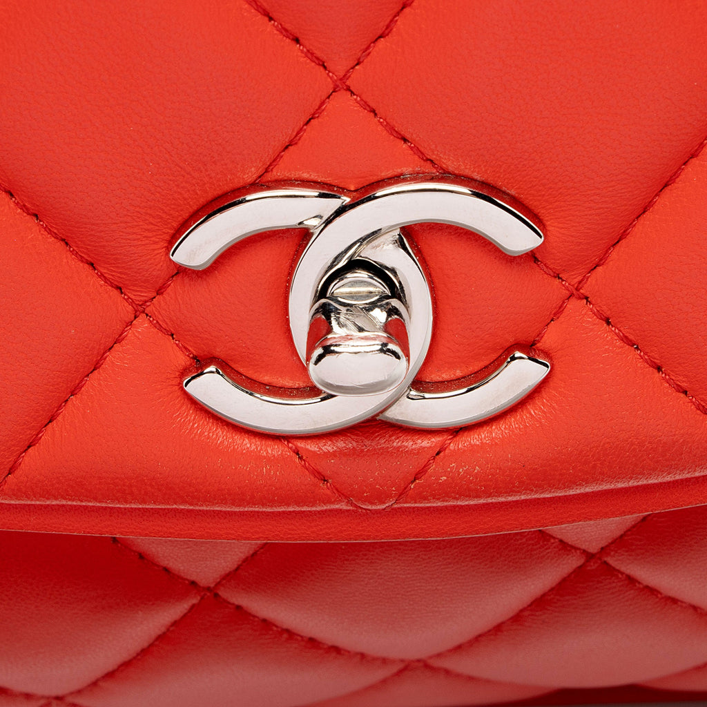 Chanel Lambskin Pagode Piping Flap Bag