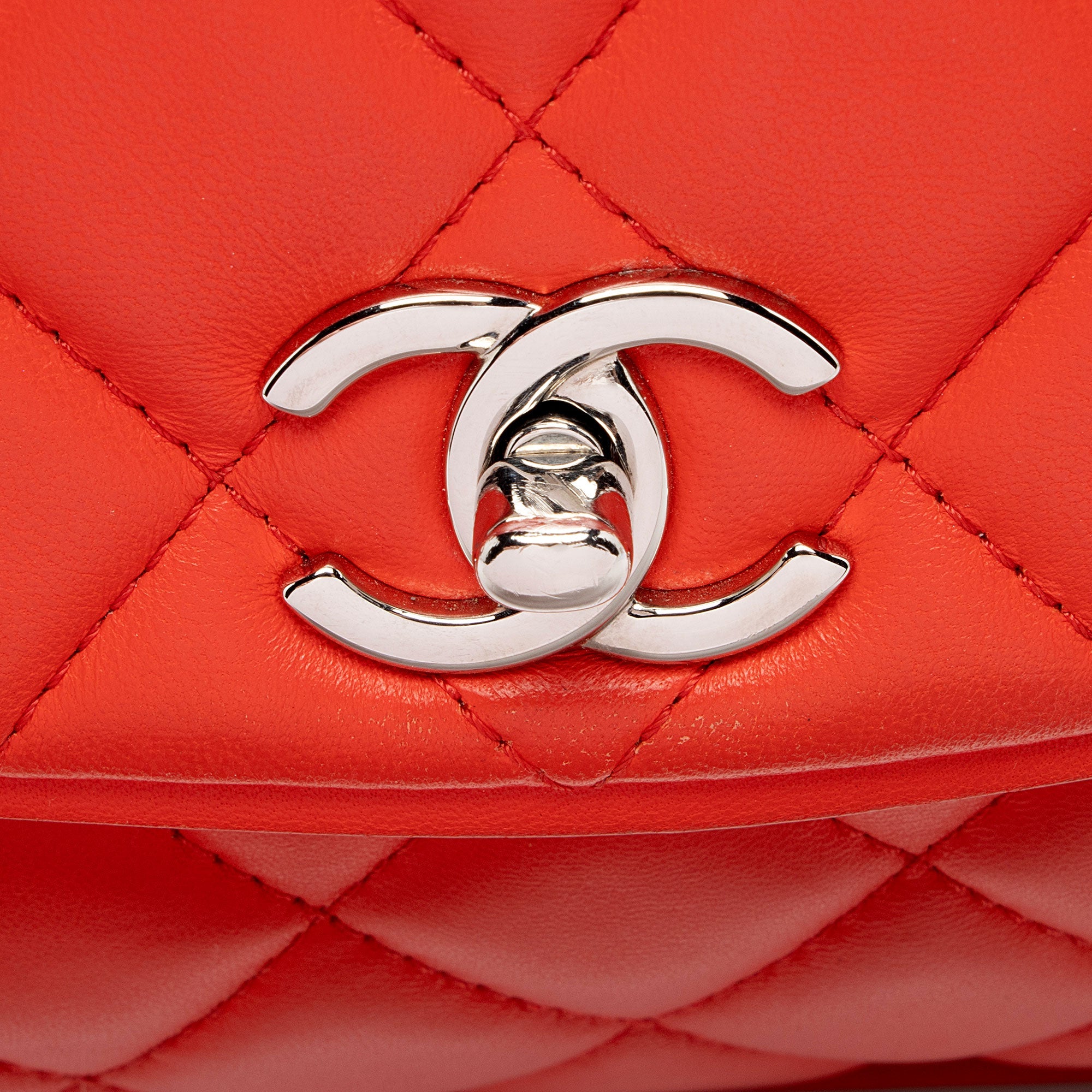 Chanel Lambskin Pagode Piping Flap Bag