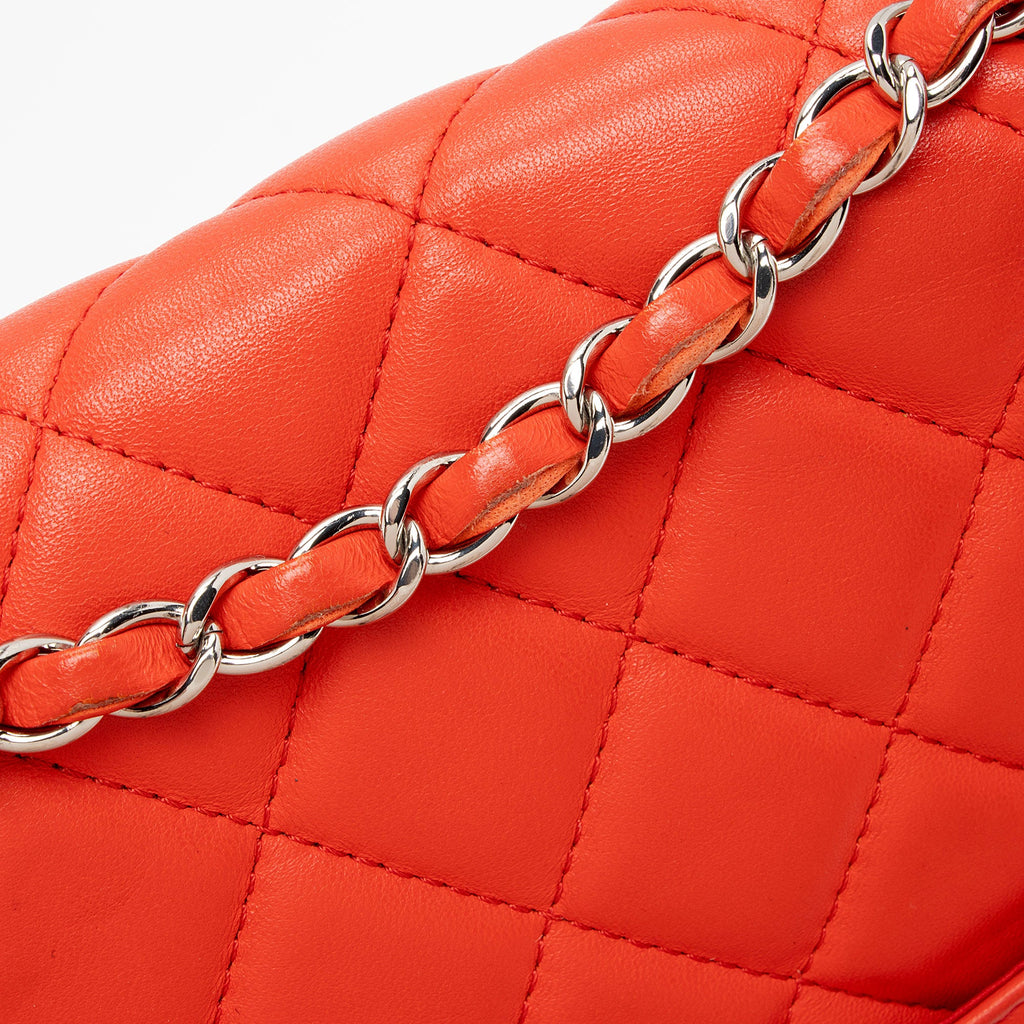 Chanel Lambskin Pagode Piping Flap Bag
