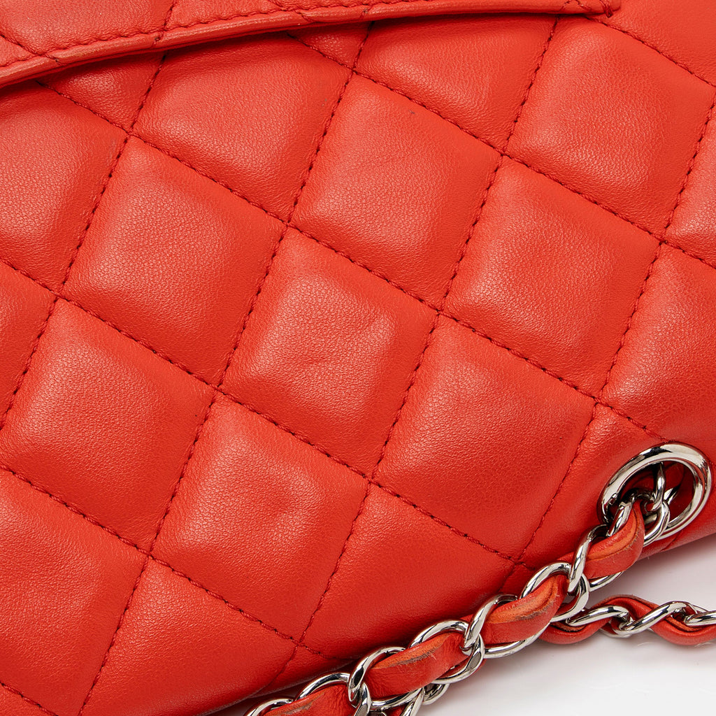 Chanel Lambskin Pagode Piping Flap Bag