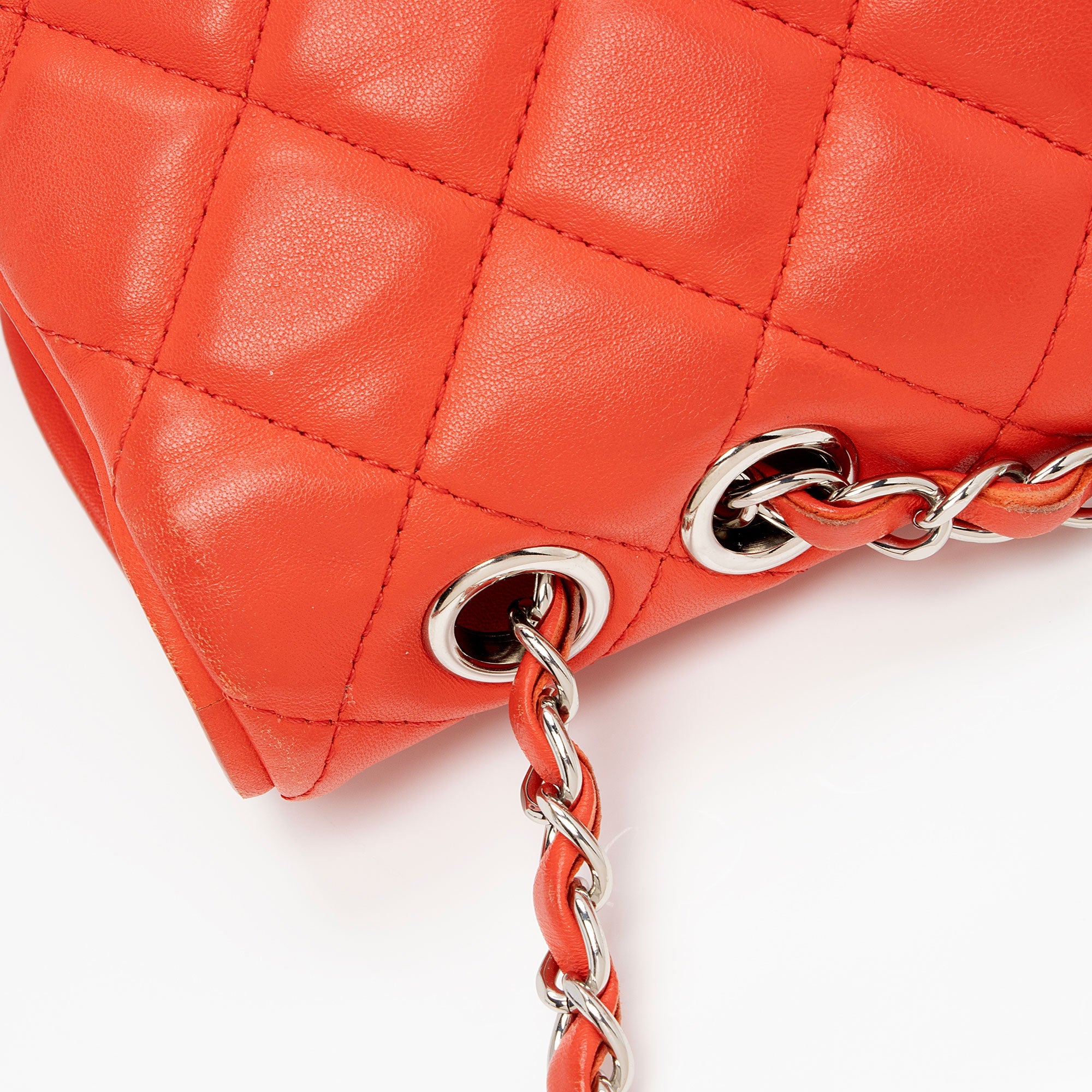 Chanel Lambskin Pagode Piping Flap Bag